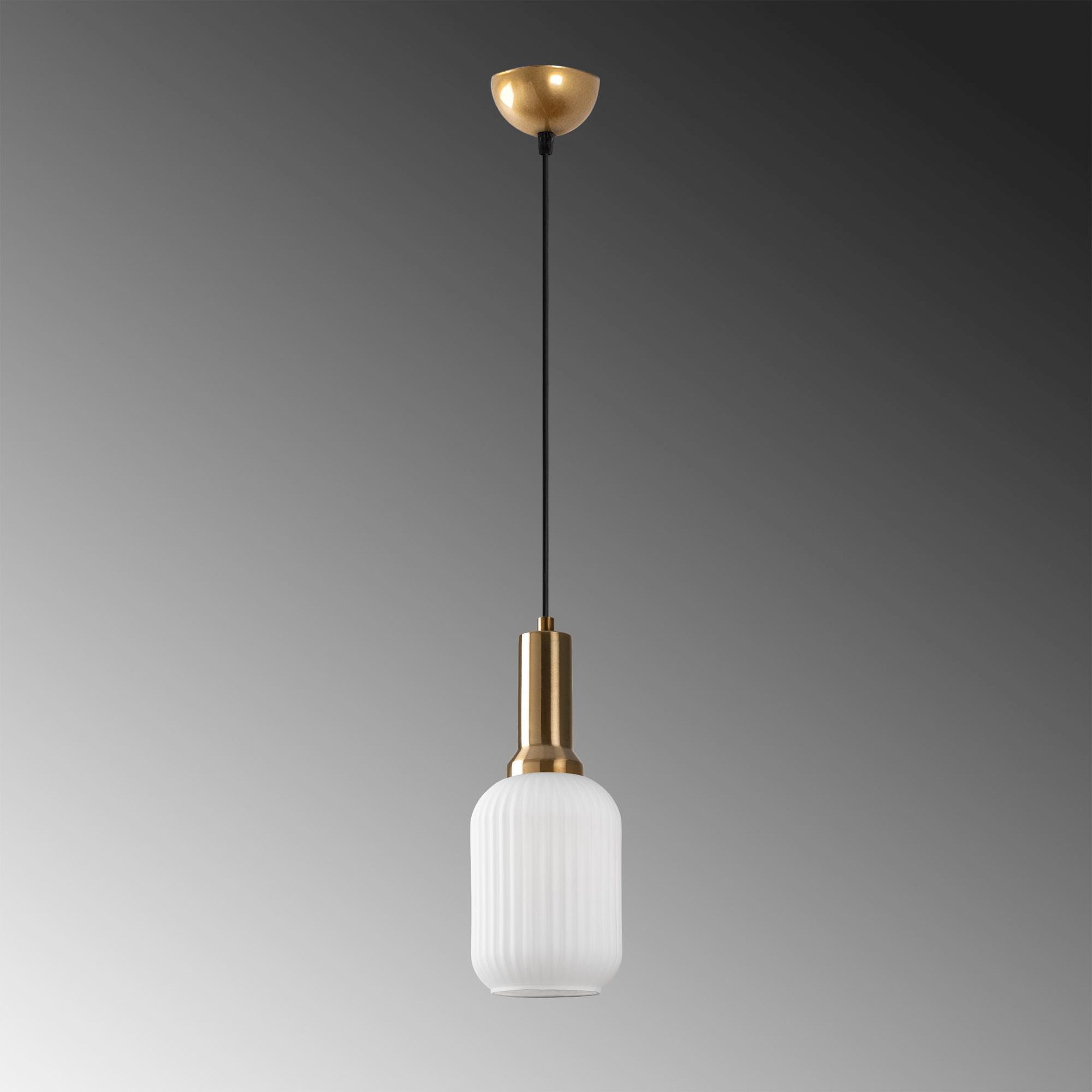 Lampa wisząca Asker 13 cm biało-złota