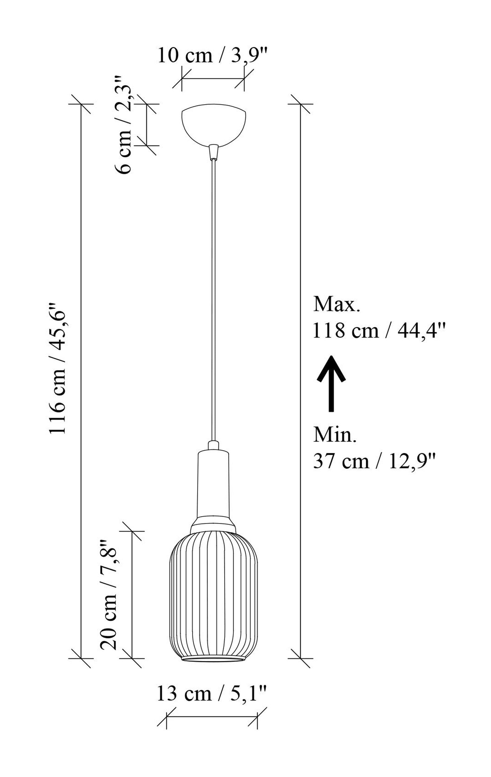 Lampa wisząca Asker 13 cm biało-złota