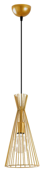Lampa wisząca Tojil x1 trójkątna złota