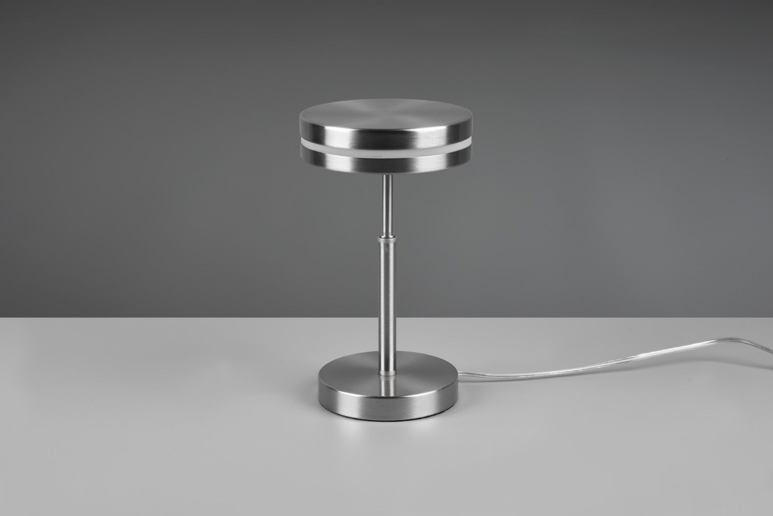 Lampa stołowa Franklin LED srebrna
