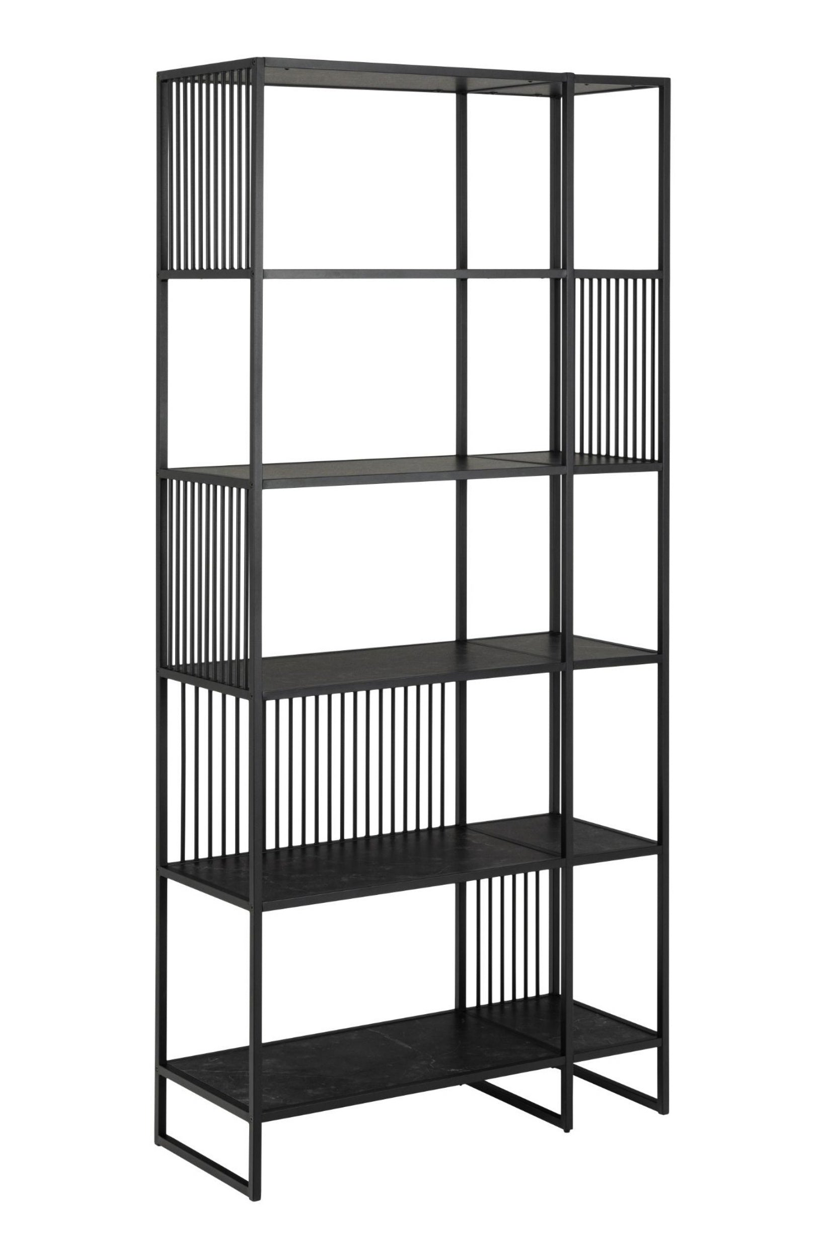 Regał metalowy Velook 185 cm czarny