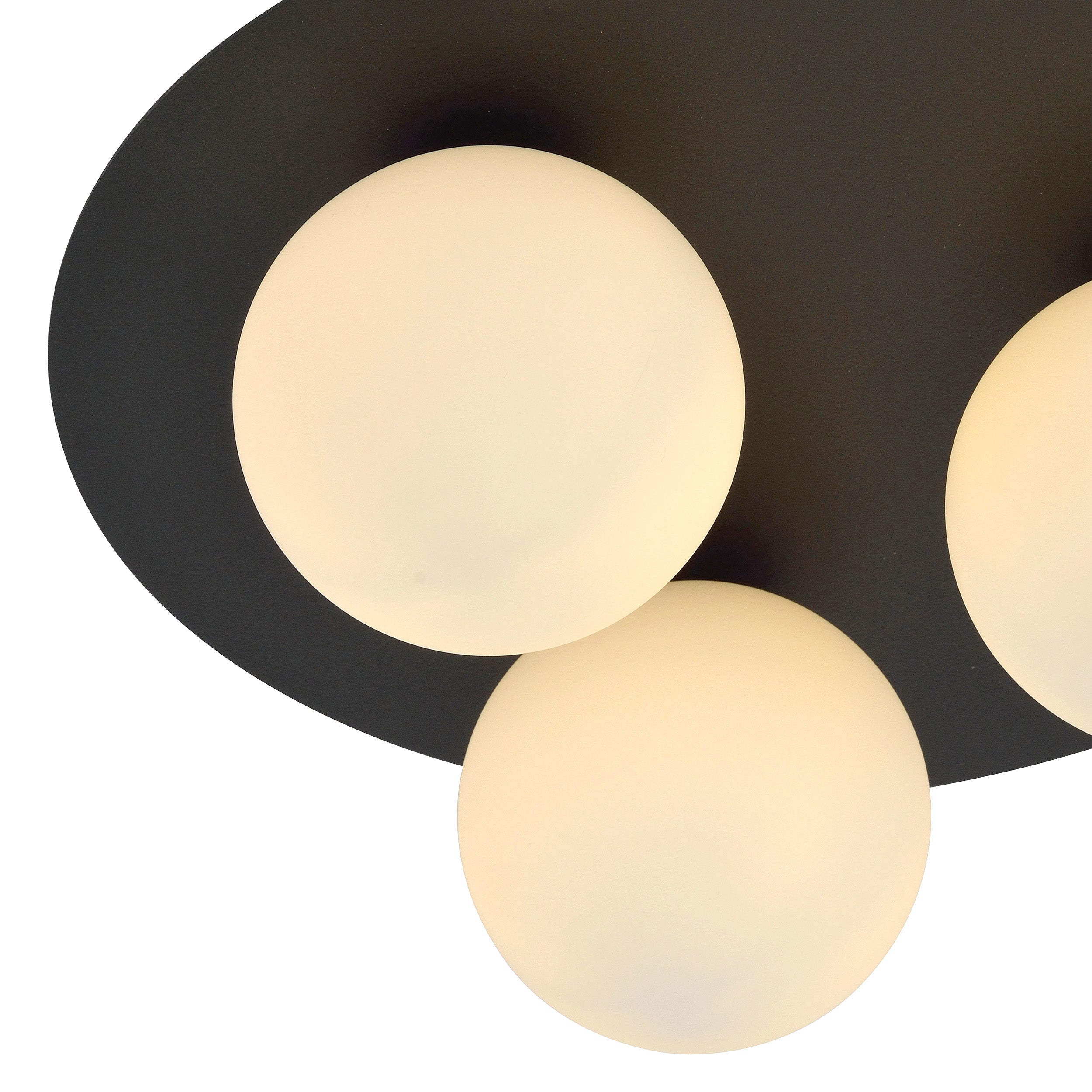 Lampa sufitowa Sorium x3 czarno-biała