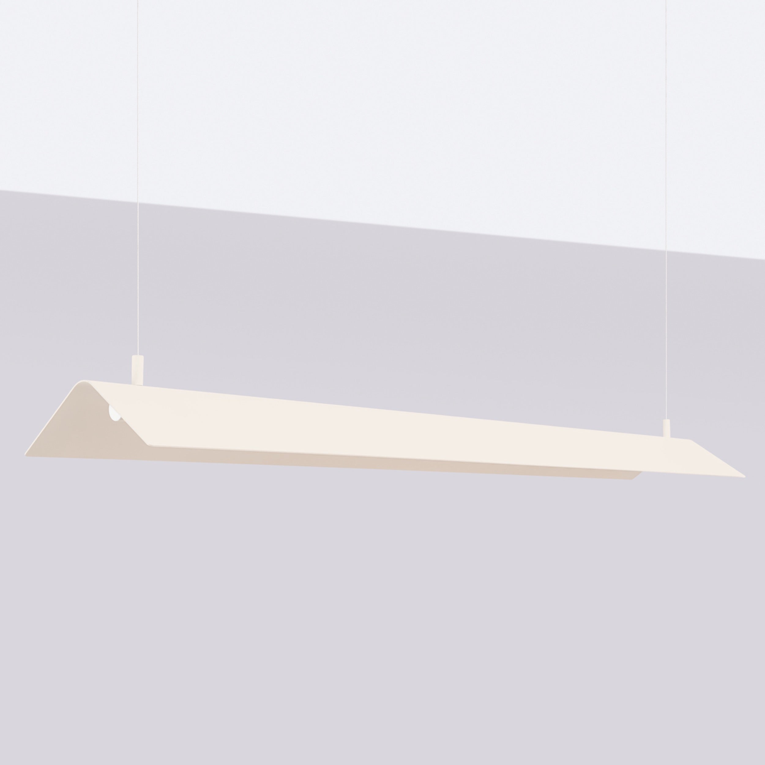 Lampa wisząca Elva beżowa LED barwa ciepła