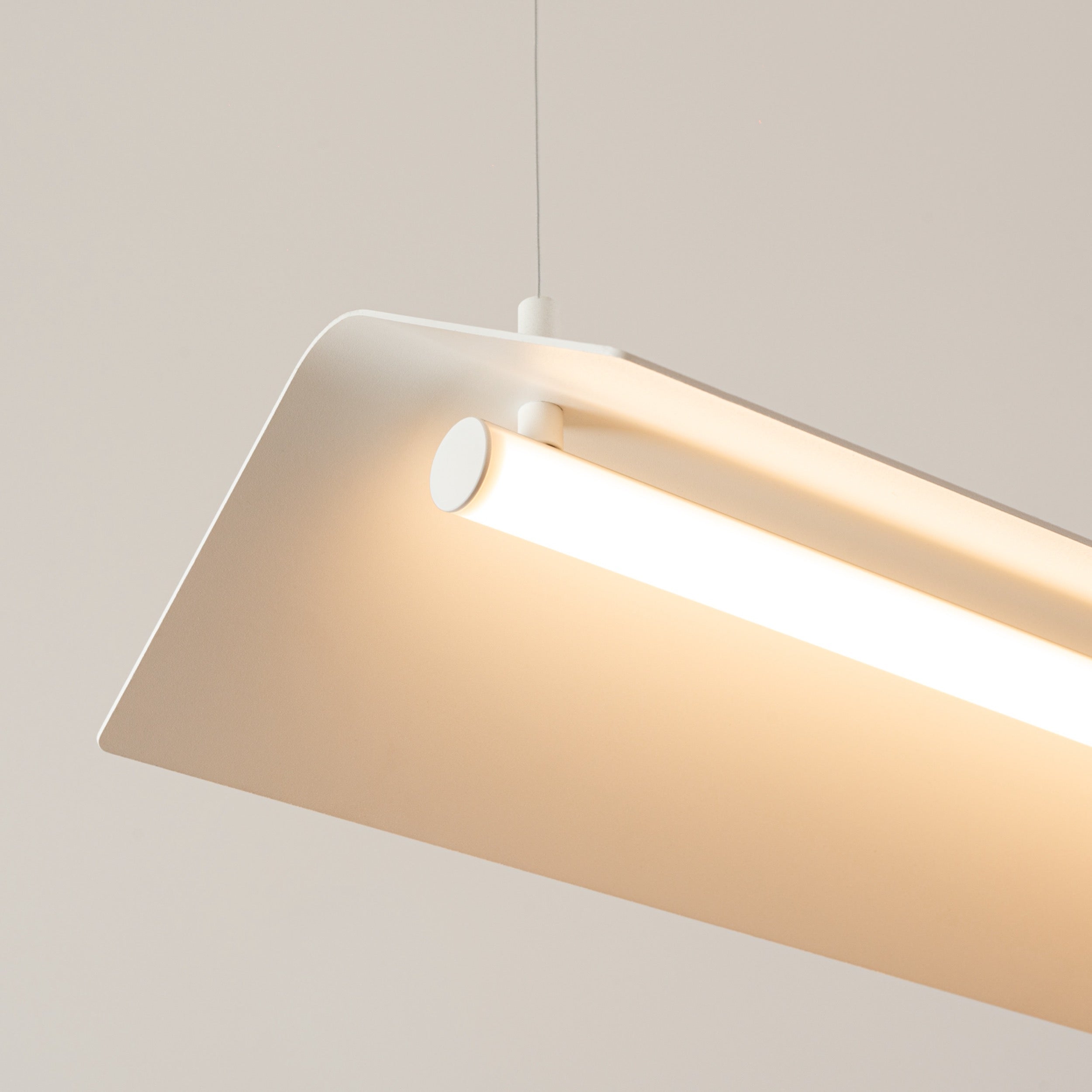 Lampa wisząca Elva beżowa LED barwa ciepła