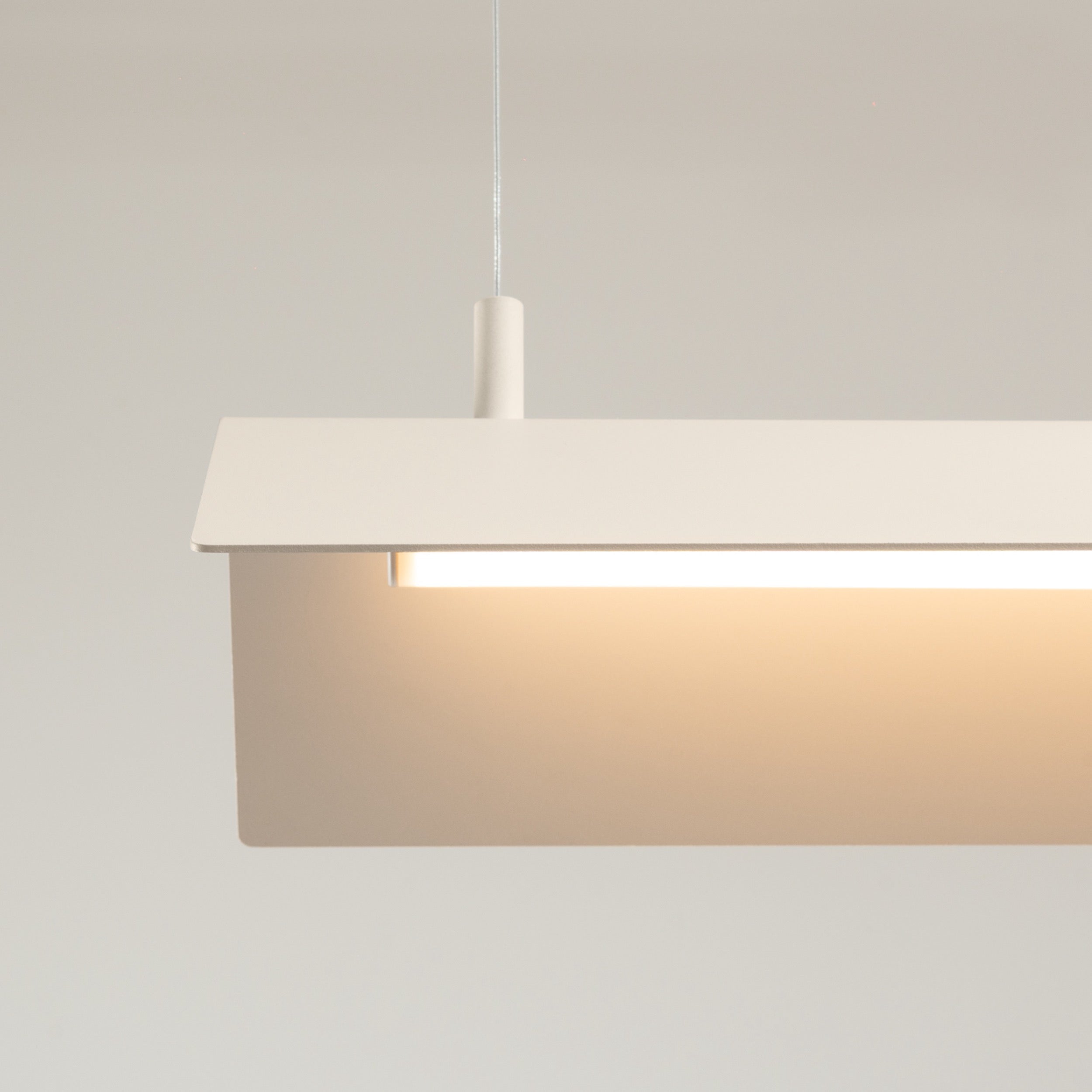 Lampa wisząca Elva beżowa LED barwa ciepła