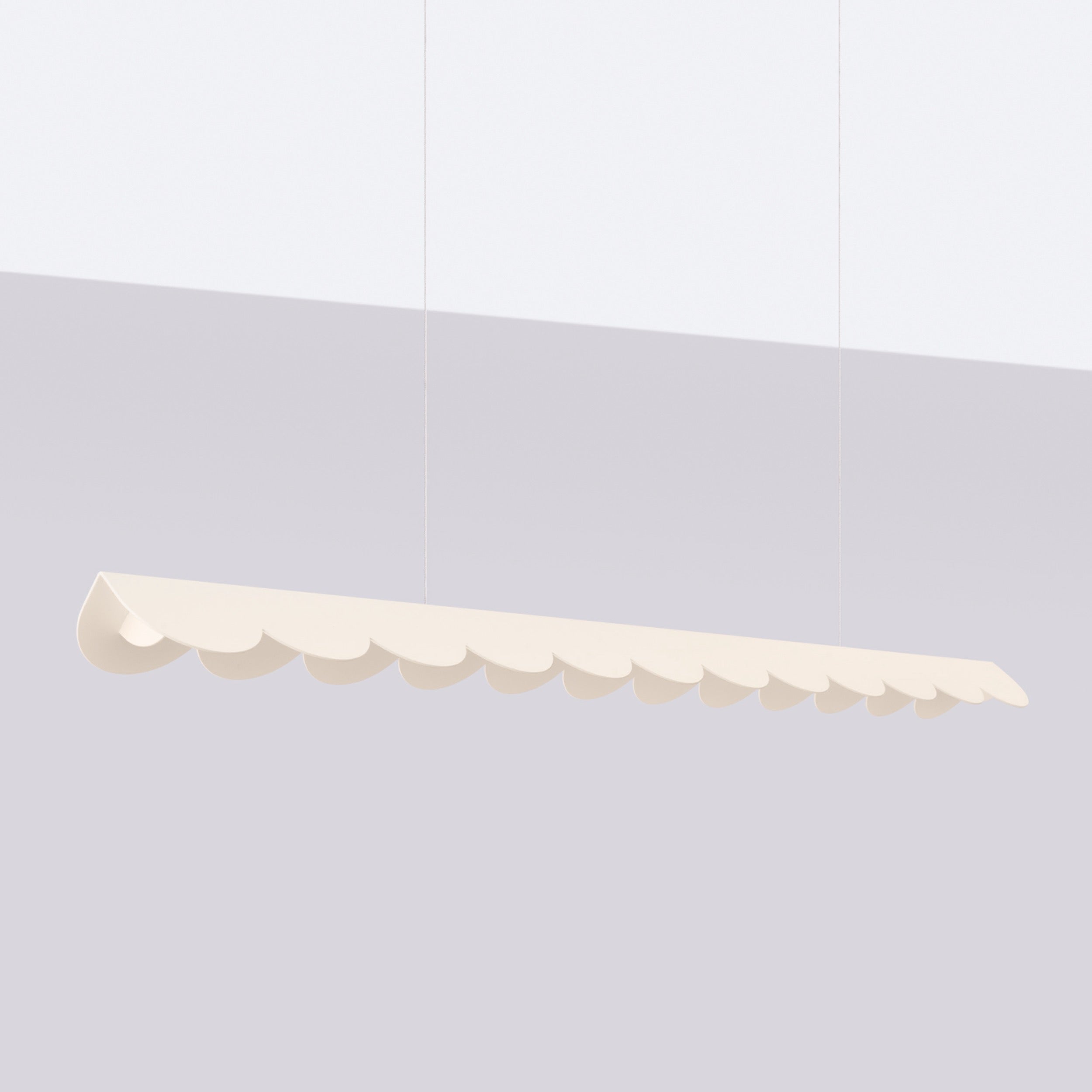 Lampa wisząca Biscuit beżowa LED barwa ciepła