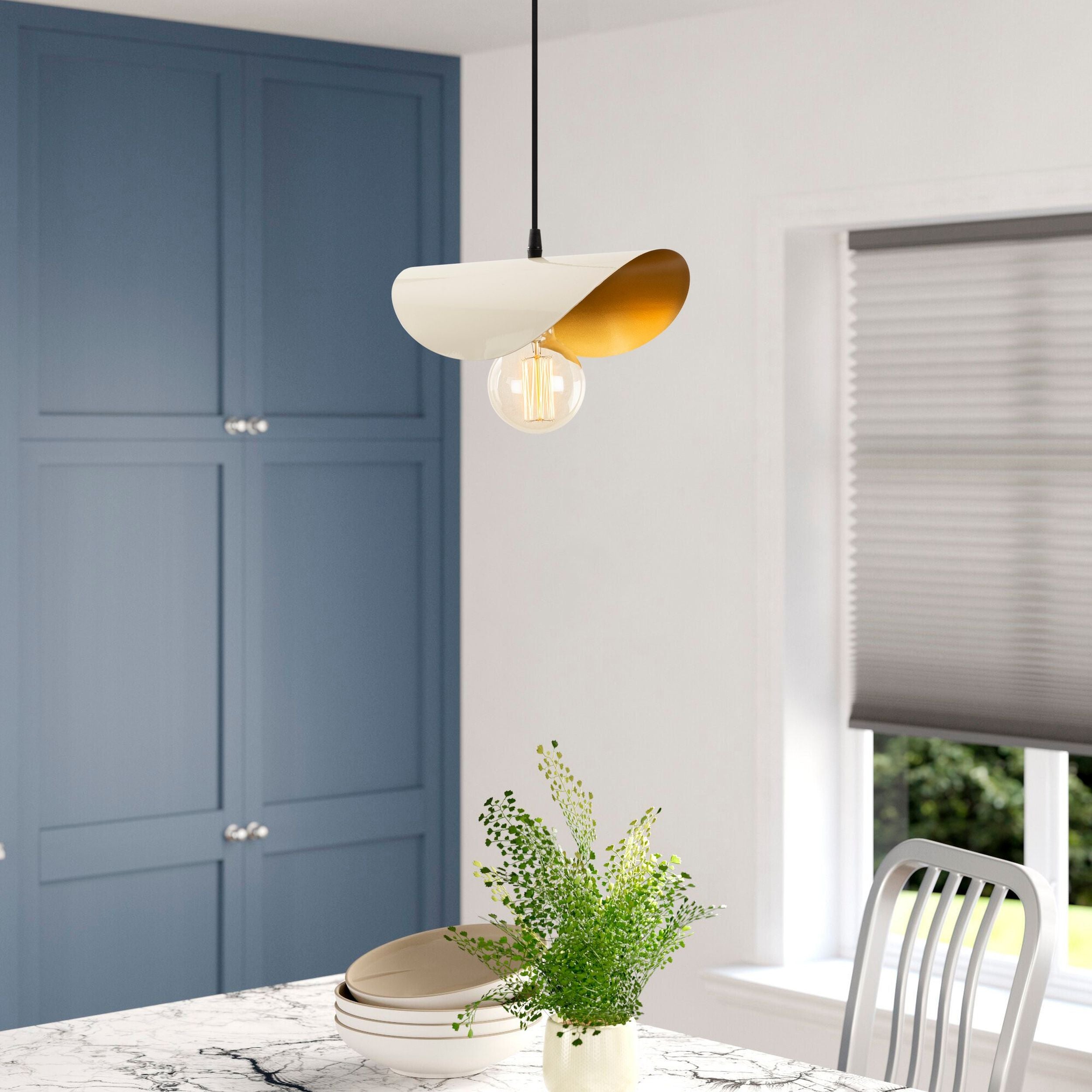 Lampa wisząca Rientaki x1 biała