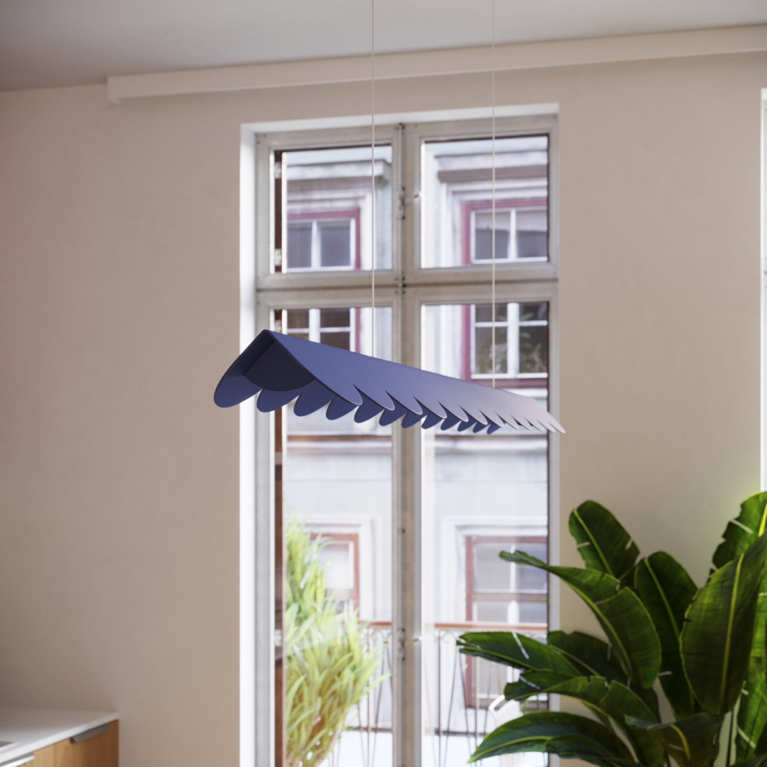 Lampa wisząca Biscuit ultramaryna LED barwa ciepła