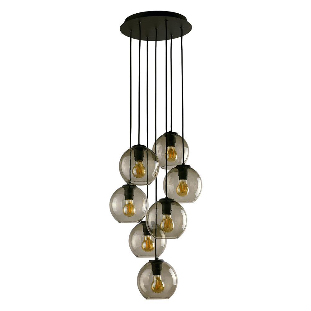 Lampa wisząca Vetro kaskada x7 9131