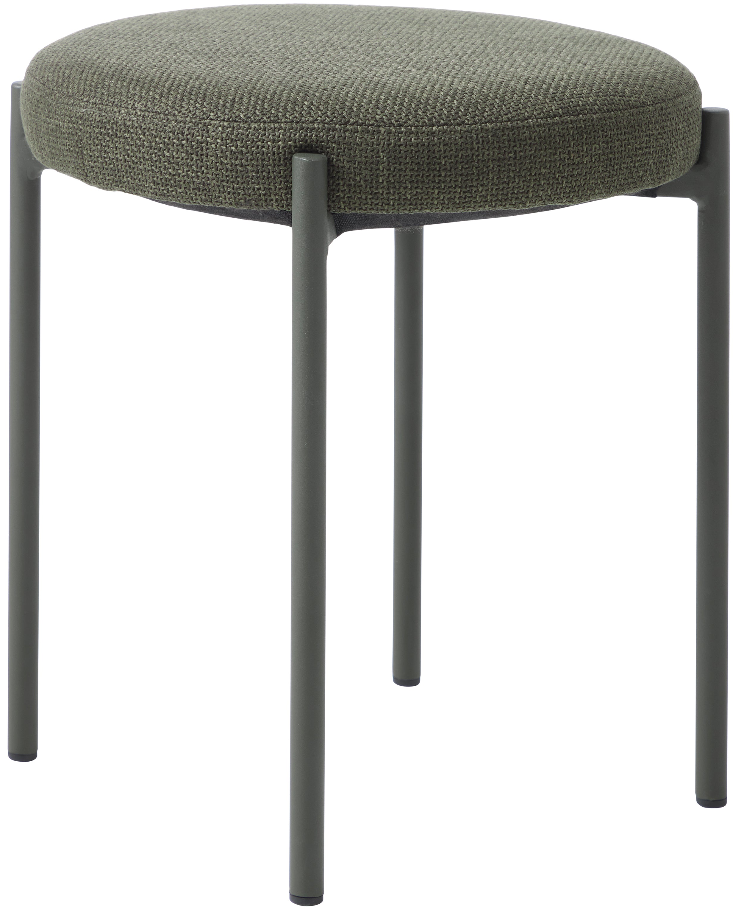 Taboret z tapicerowanym siedziskiem Pelican oliwkowy