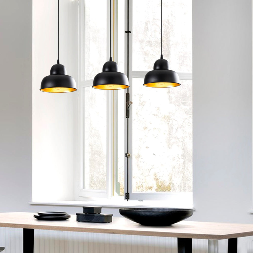 Lampa wisząca Hentima x3 czarna