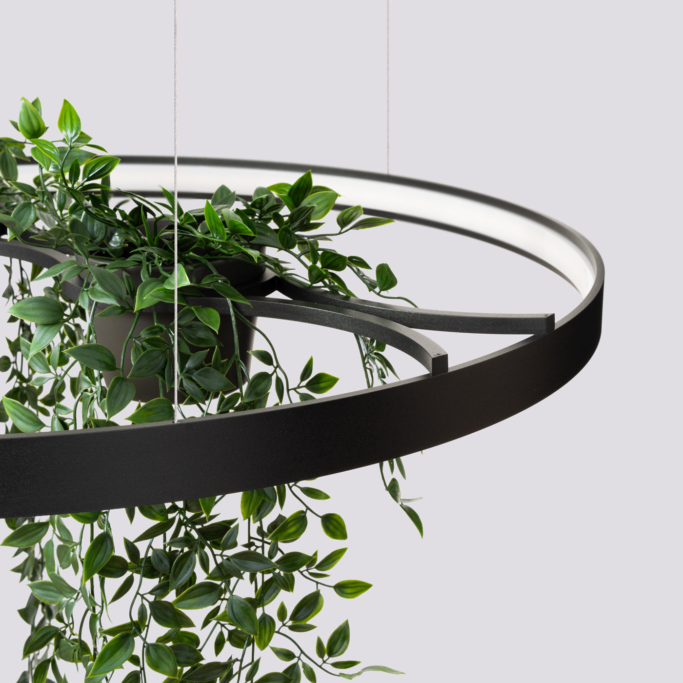 Żyrandol Rio Bio LED 78 cm czarny 4000K