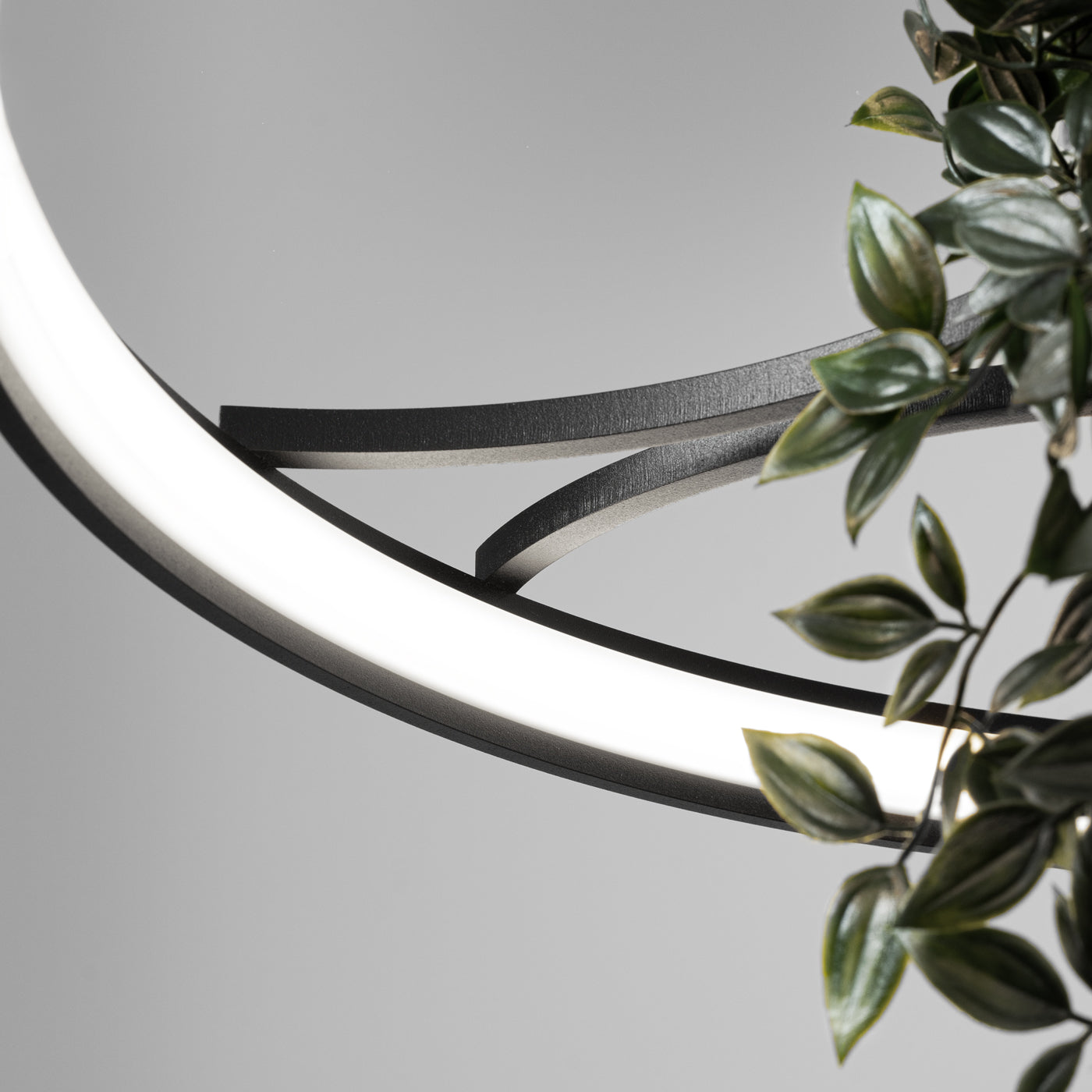 Żyrandol Rio Bio LED 78 cm czarny 4000K