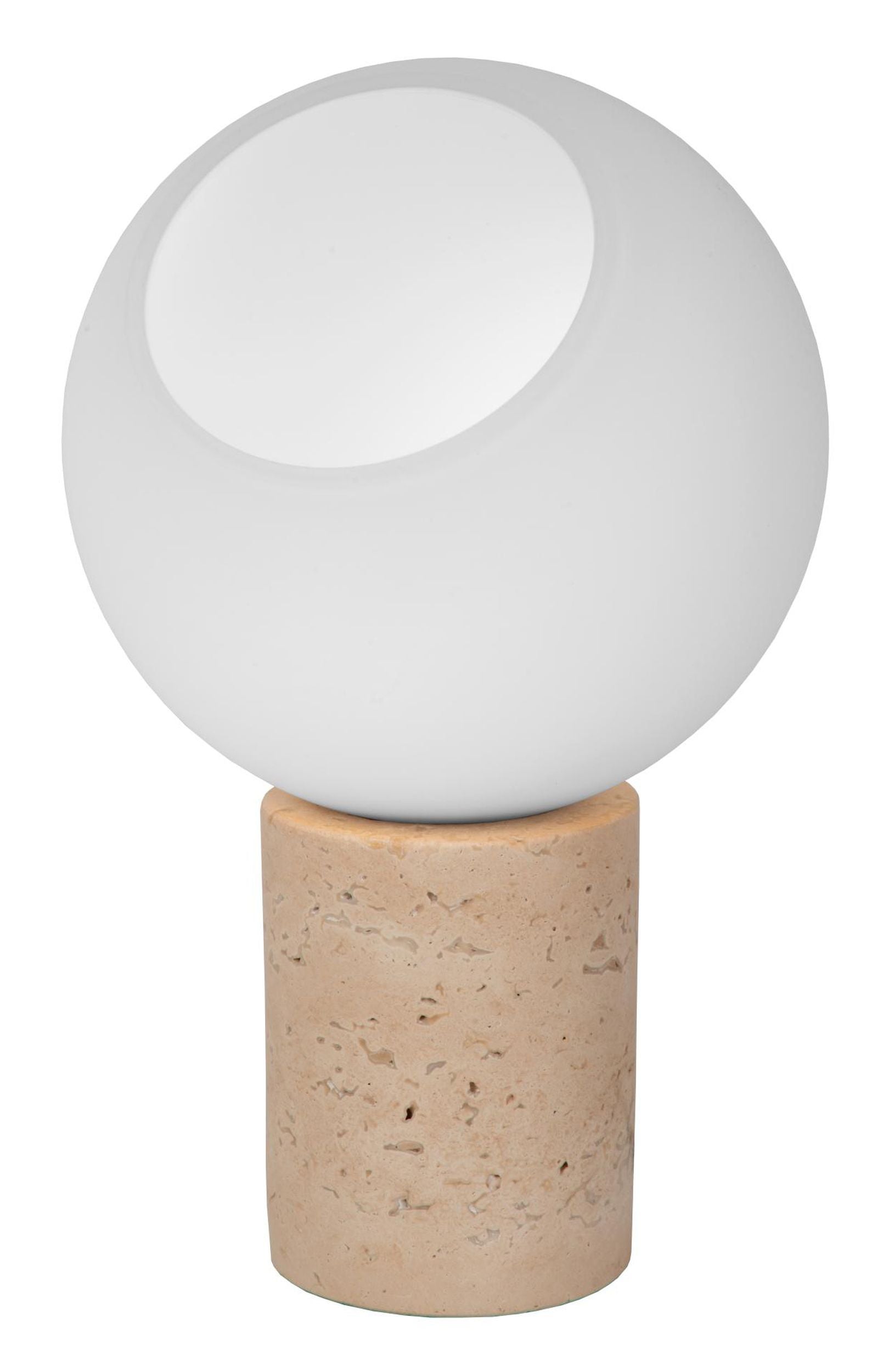 Lampa stołowa Davin trawertynowa podstawa