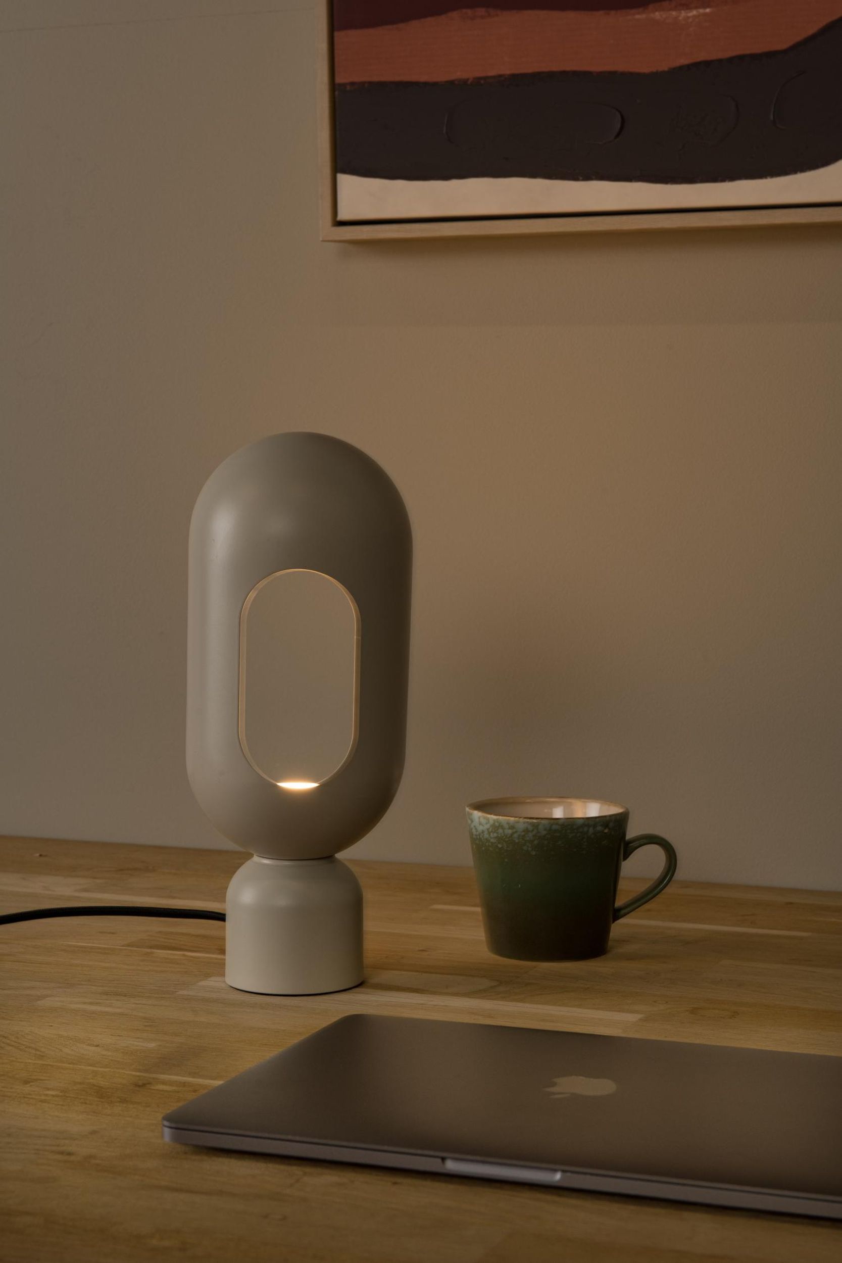 Lampa stołowa Barris taupe