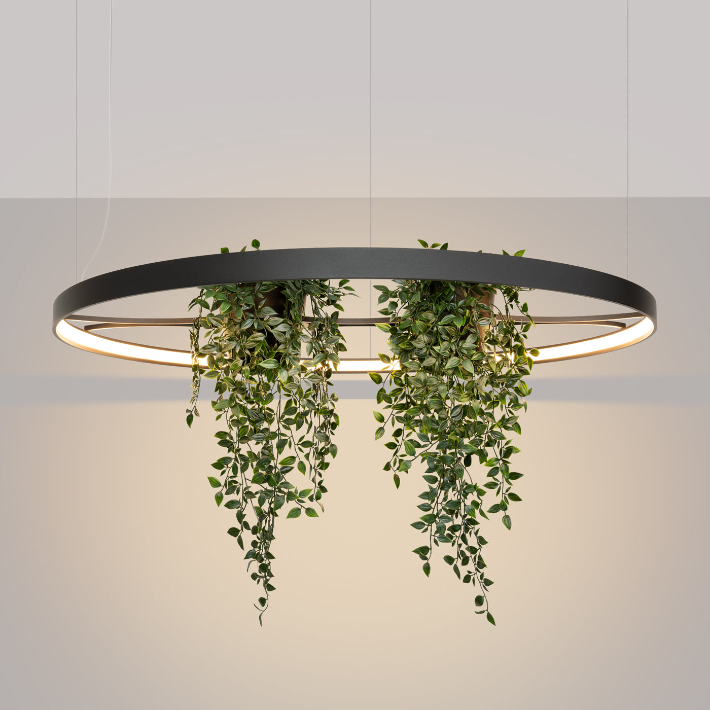 Żyrandol Rio Bio LED 110 cm czarny 3000K