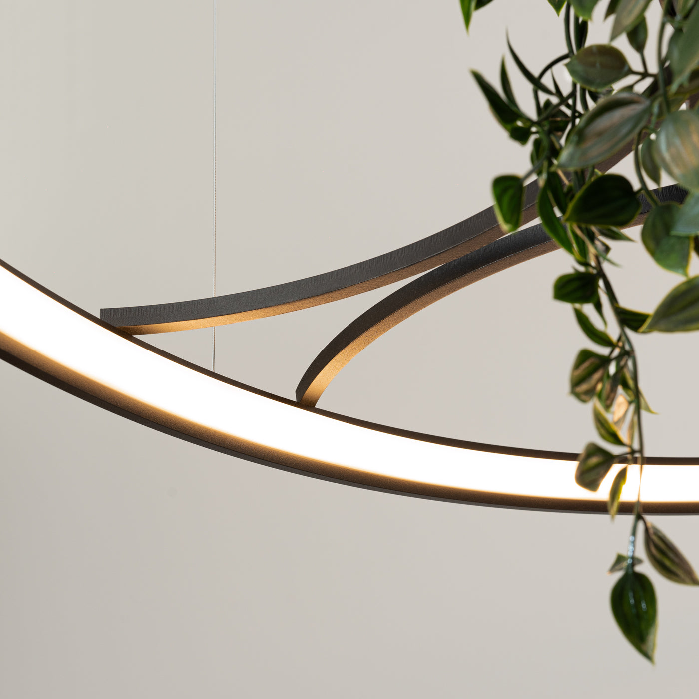 Żyrandol Rio Bio LED 110 cm czarny 3000K