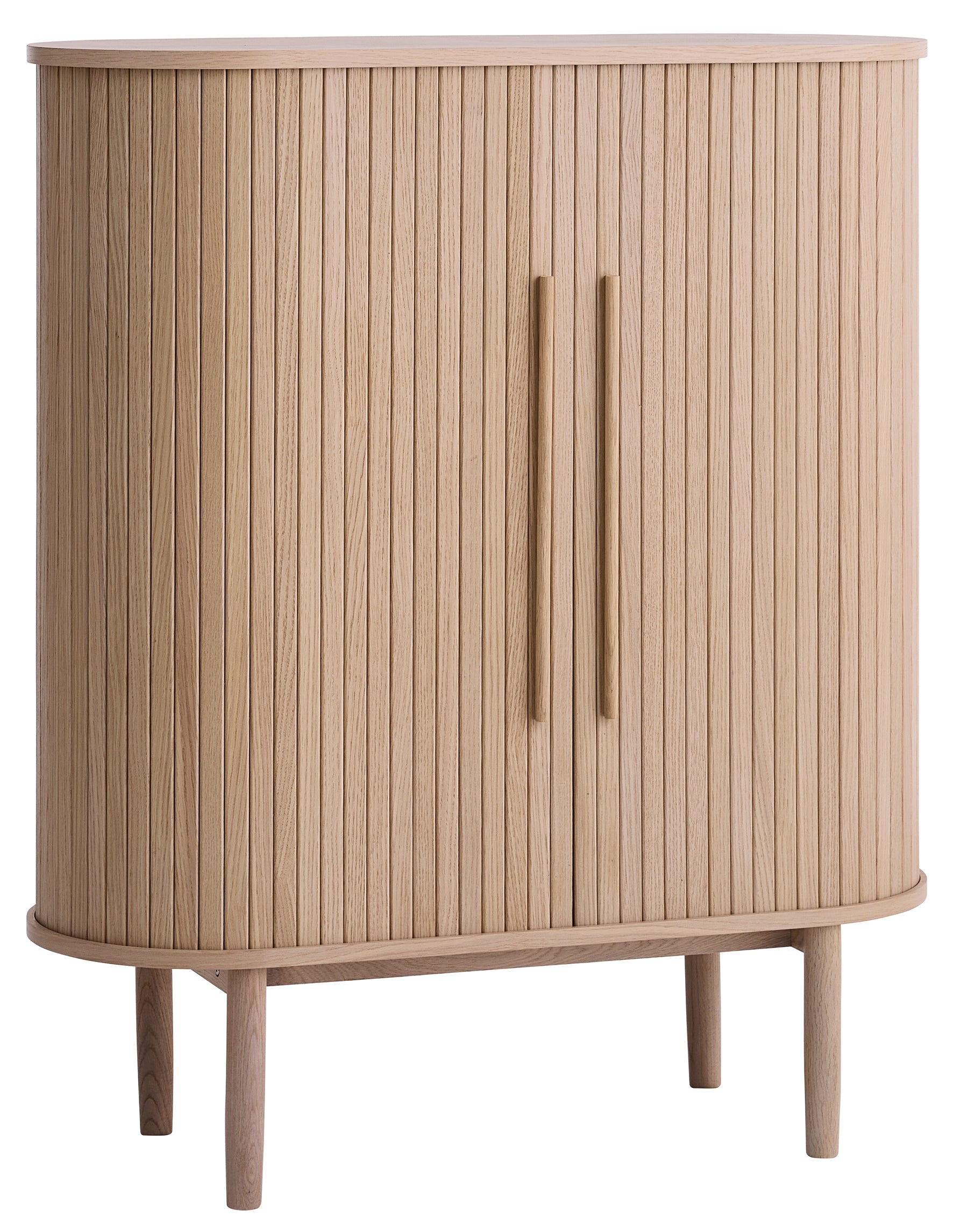 Komoda Meta 100 cm lamele dąb bielony