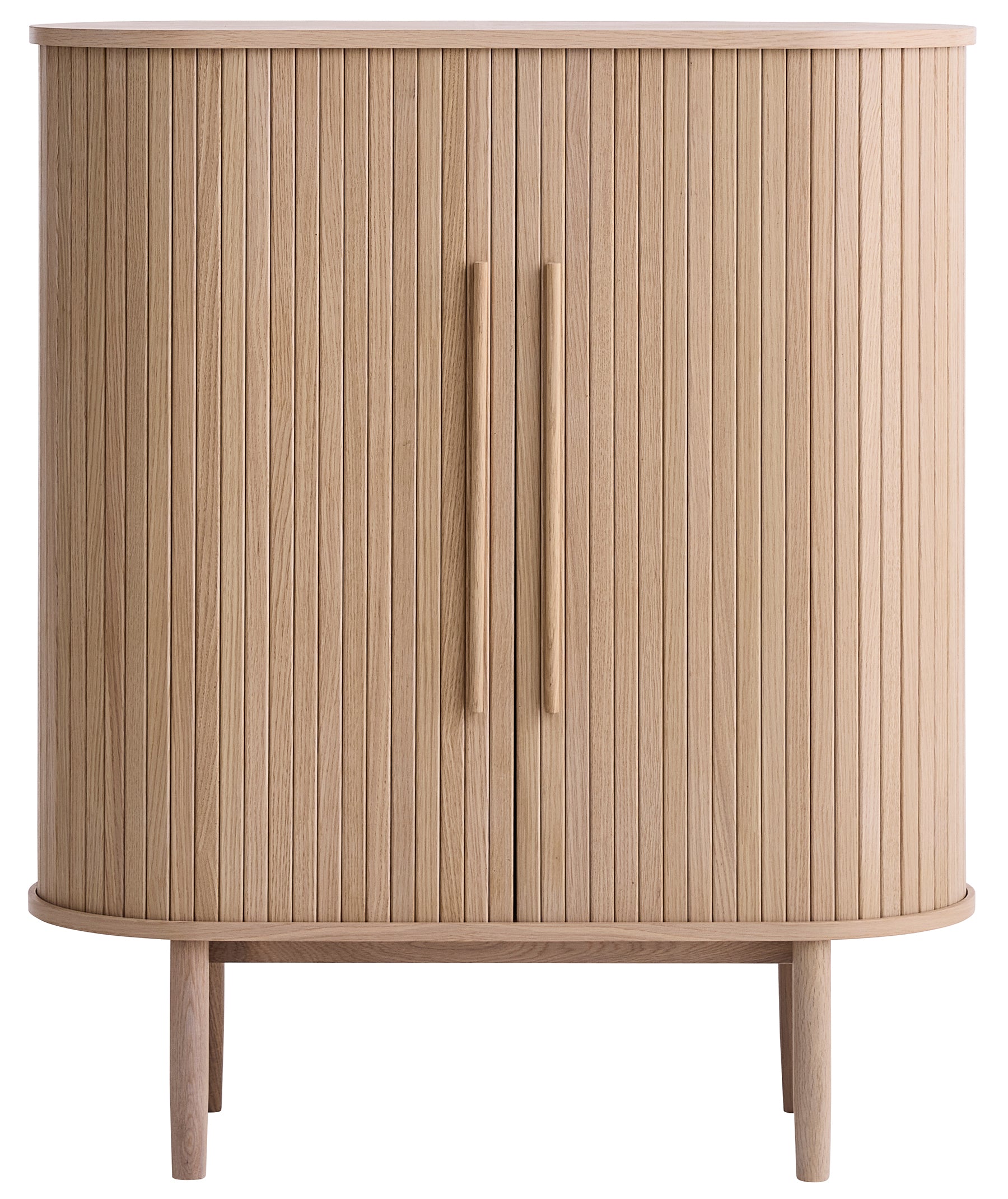 Komoda Meta 100 cm lamele dąb bielony