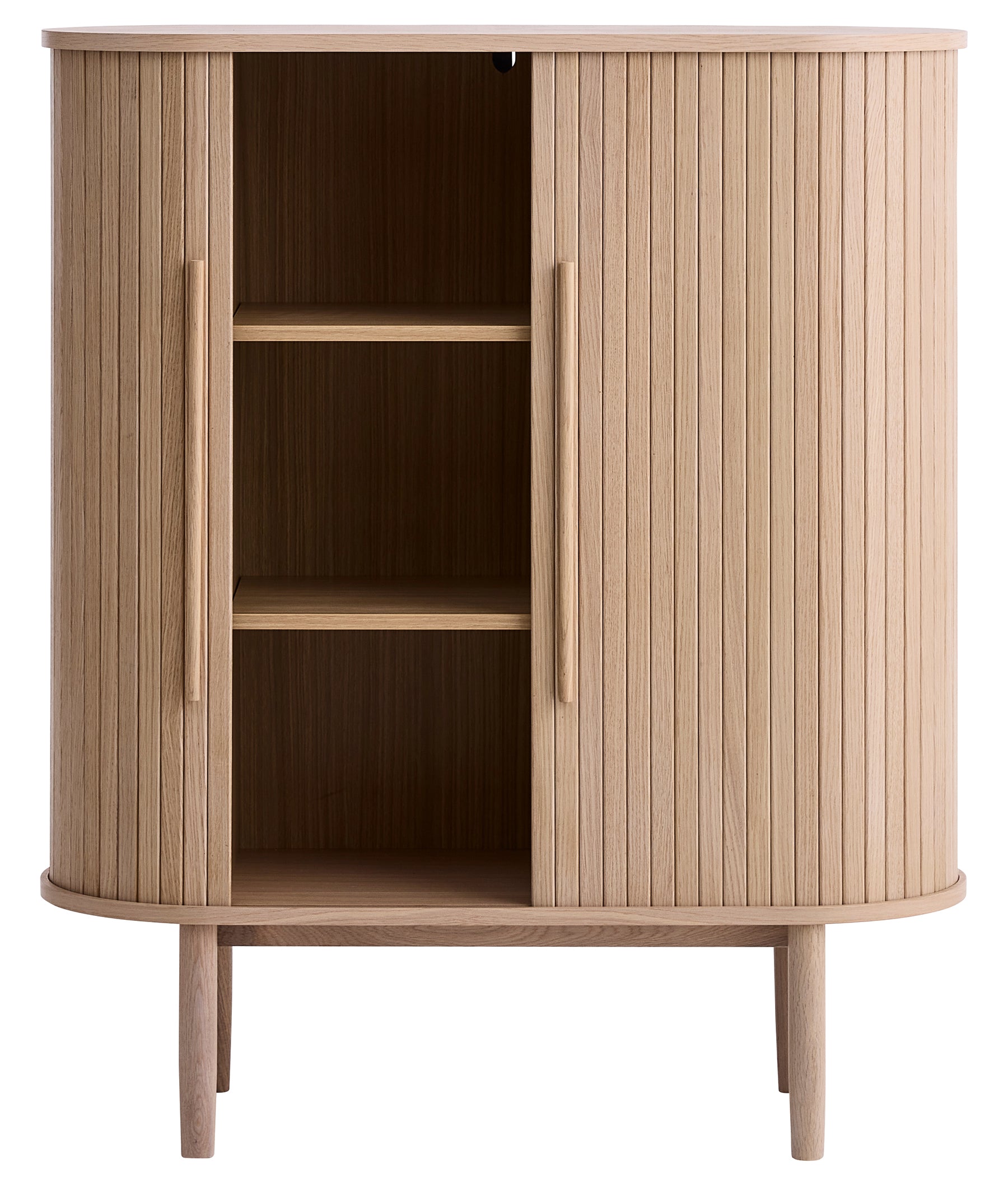 Komoda Meta 100 cm lamele dąb bielony