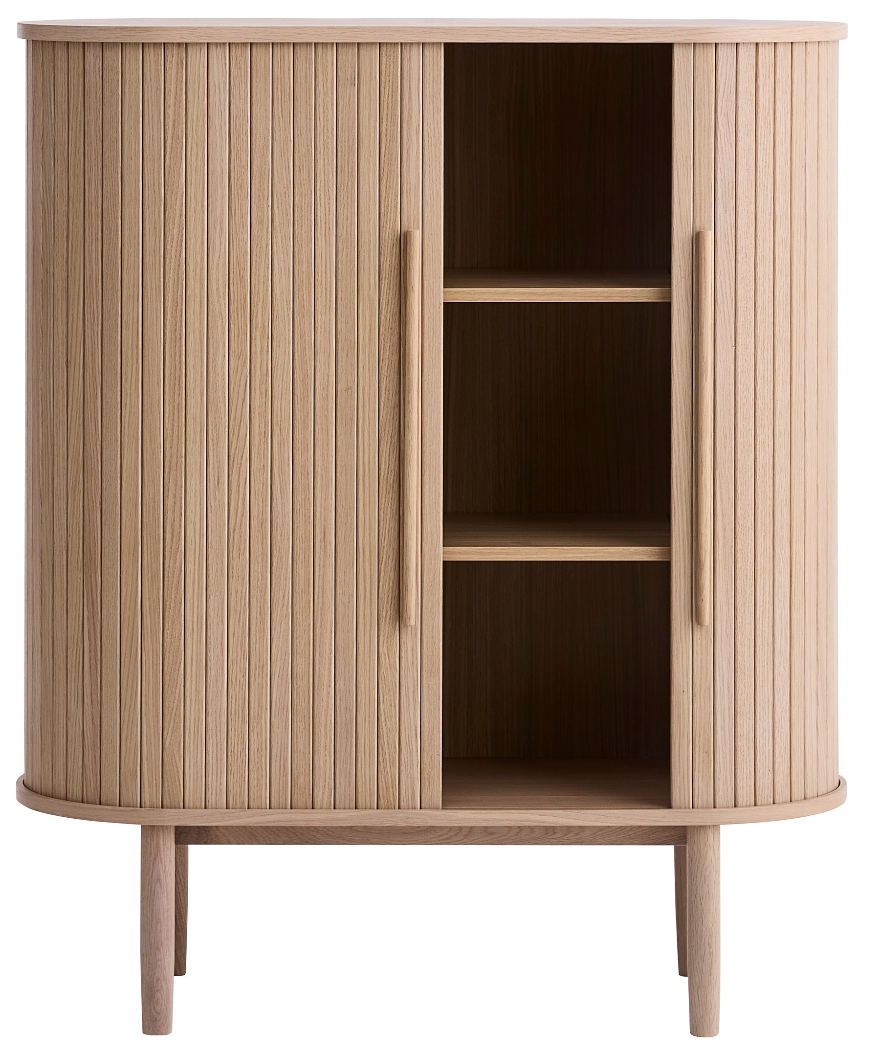 Komoda Meta 100 cm lamele dąb bielony