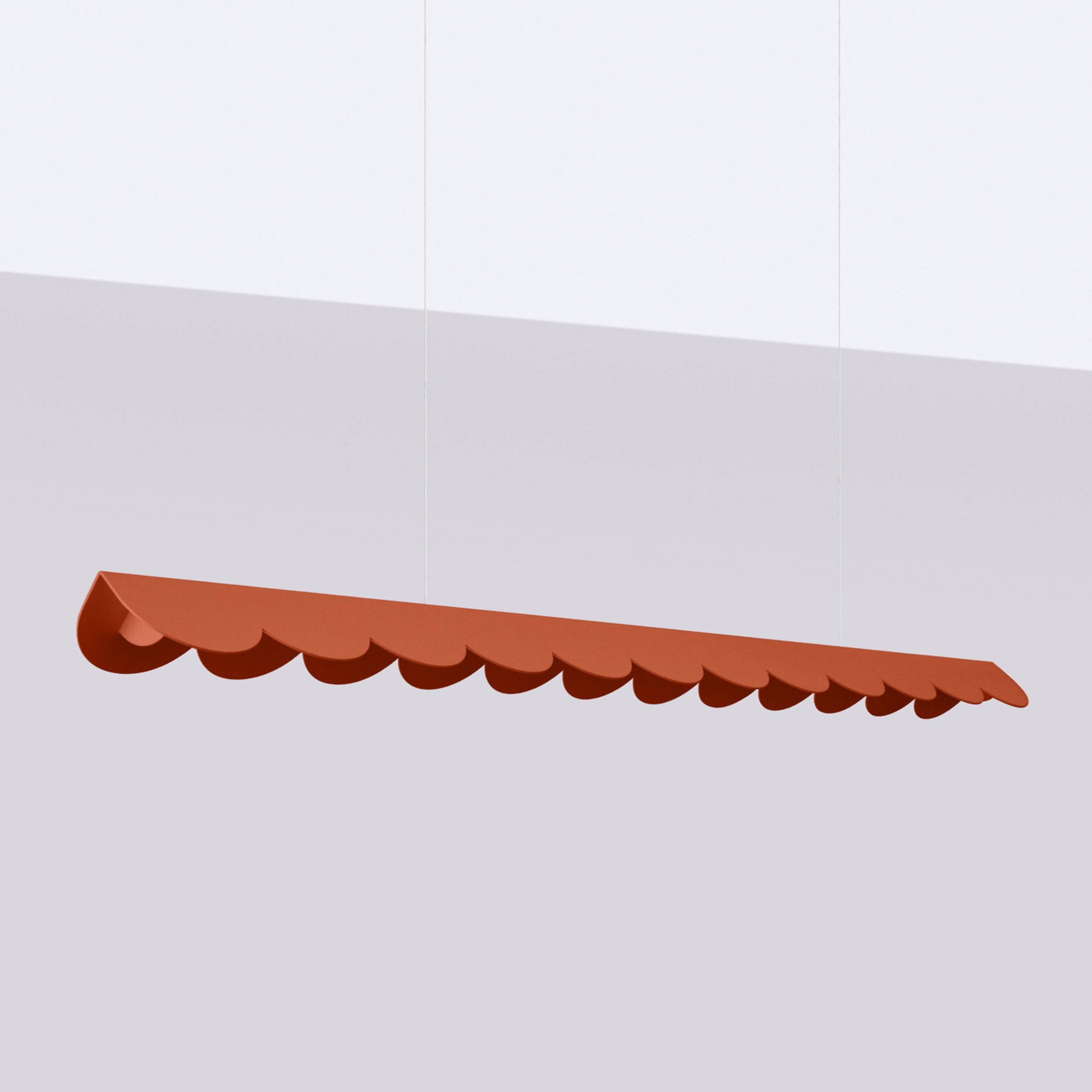 Lampa wisząca Biscuit ochra czerwona LED barwa ciepła