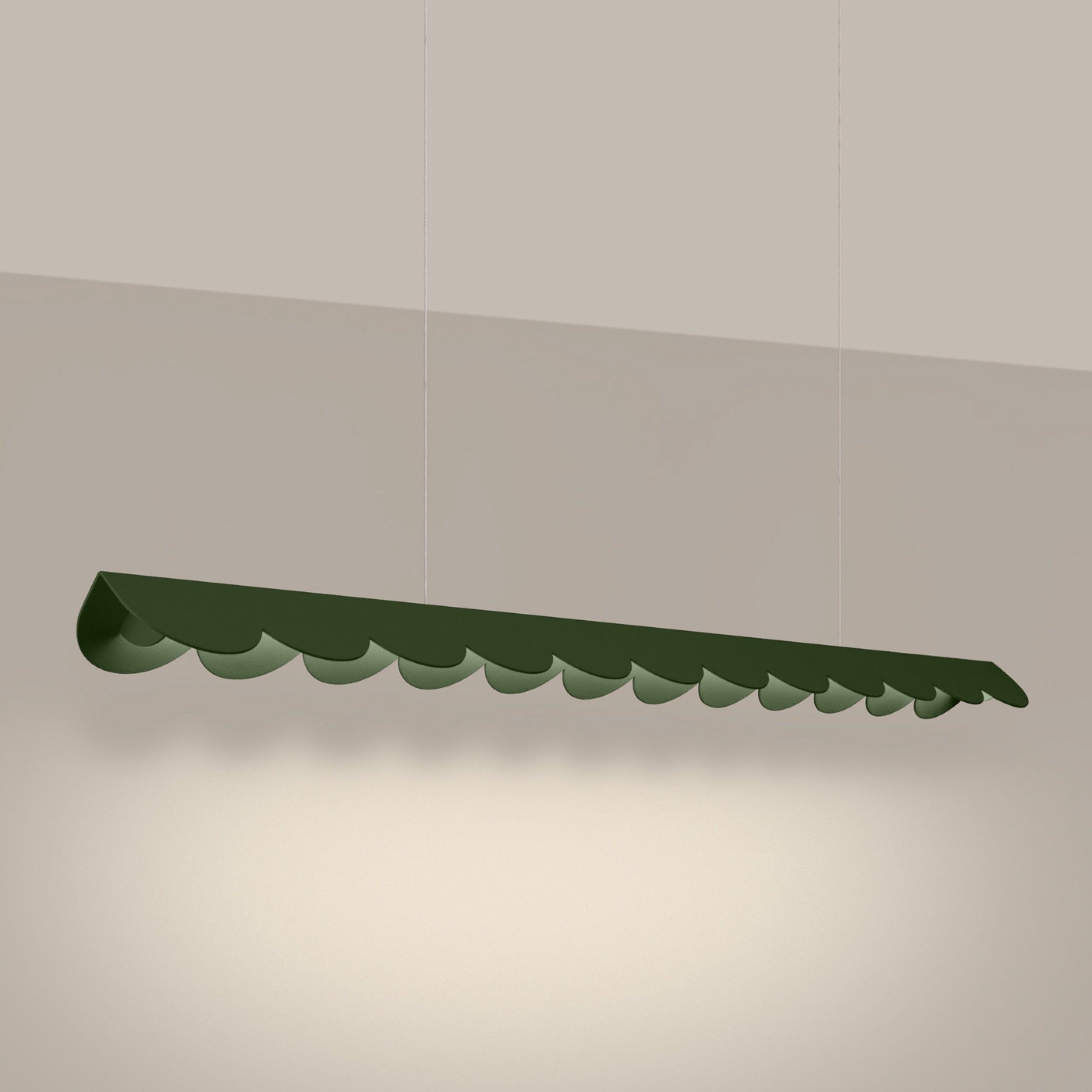Lampa wisząca Biscuit zielona oliwka LED barwa ciepła