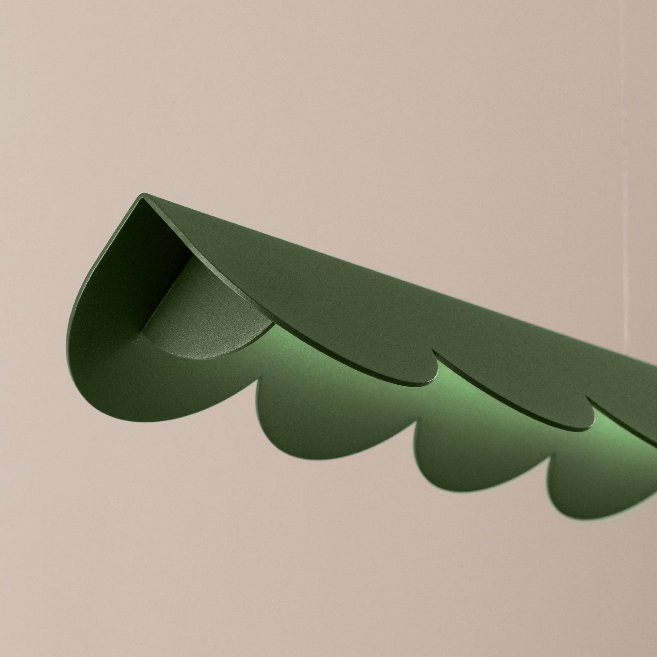 Lampa wisząca Biscuit zielona oliwka LED barwa ciepła