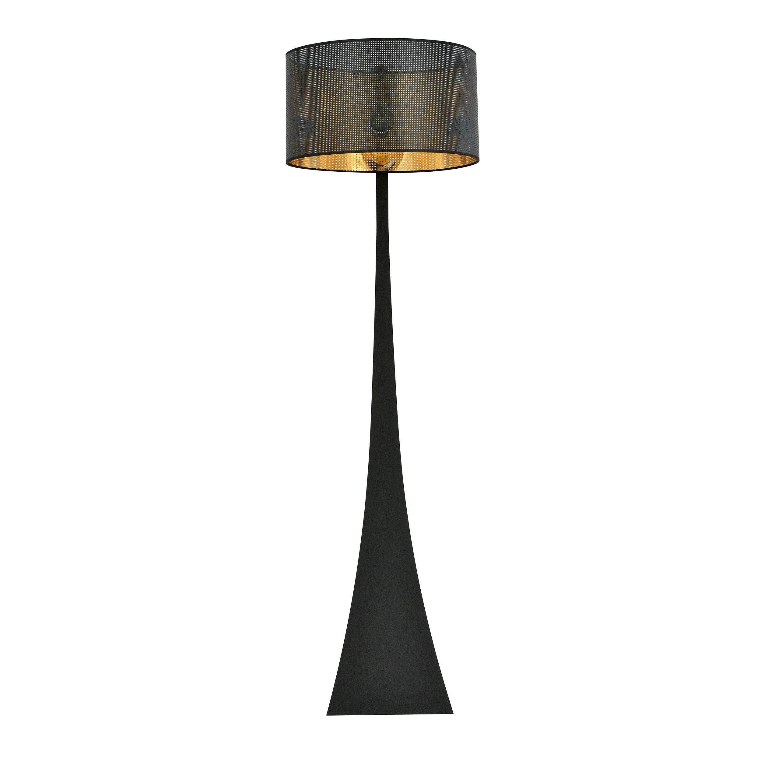 Lampa podłogowa Sonalla czarno-złota