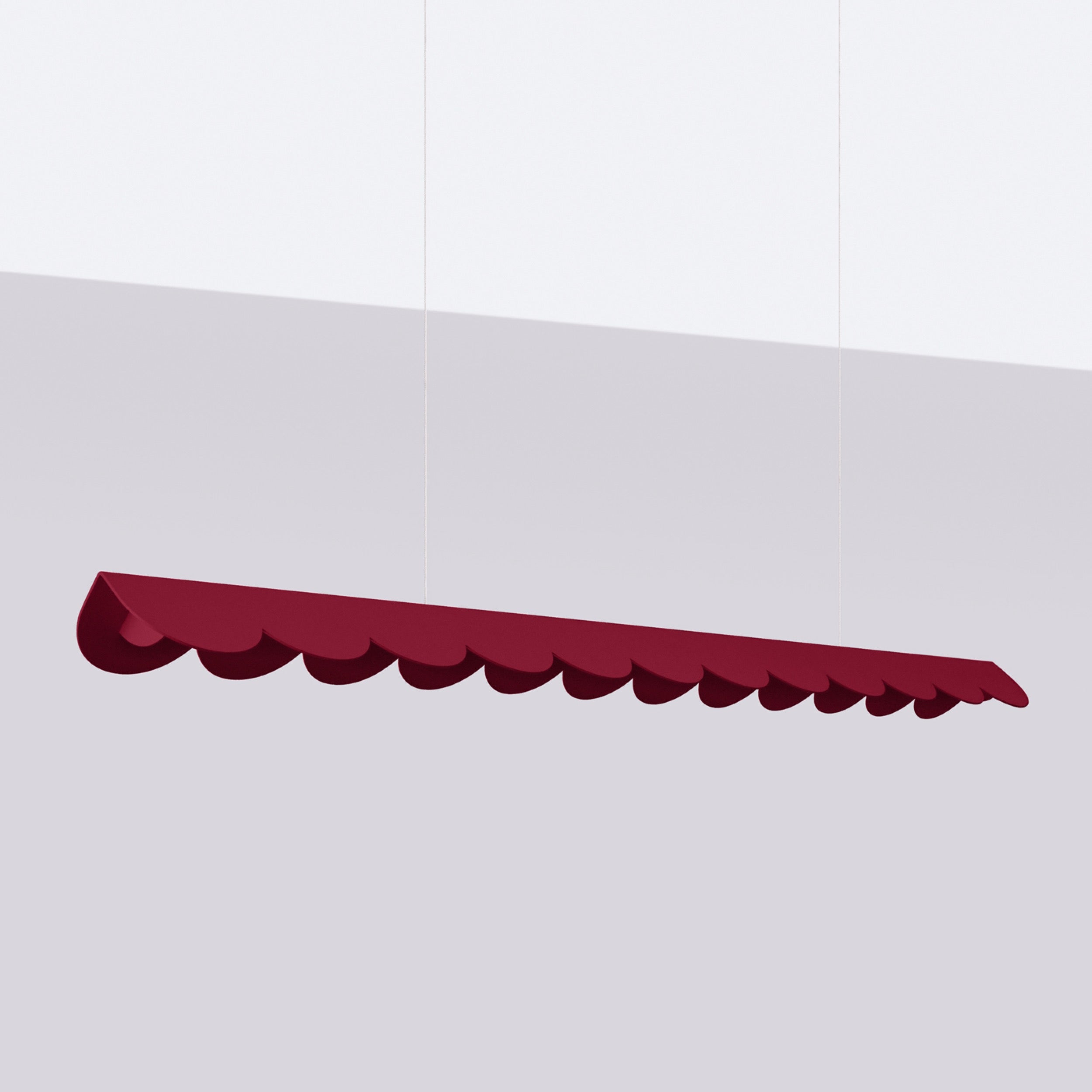 Lampa wisząca Biscuit burgund LED barwa ciepła