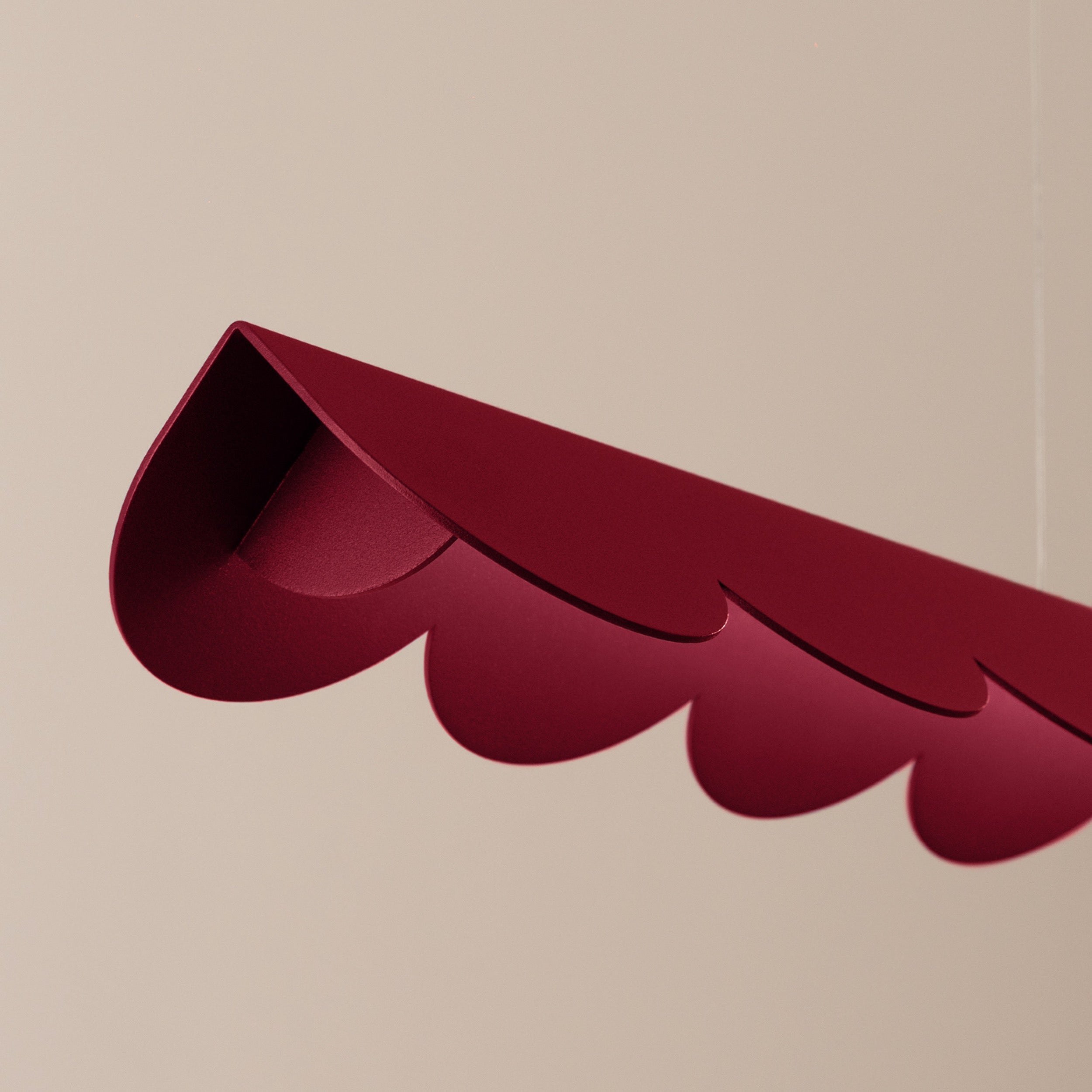 Lampa wisząca Biscuit burgund LED barwa ciepła