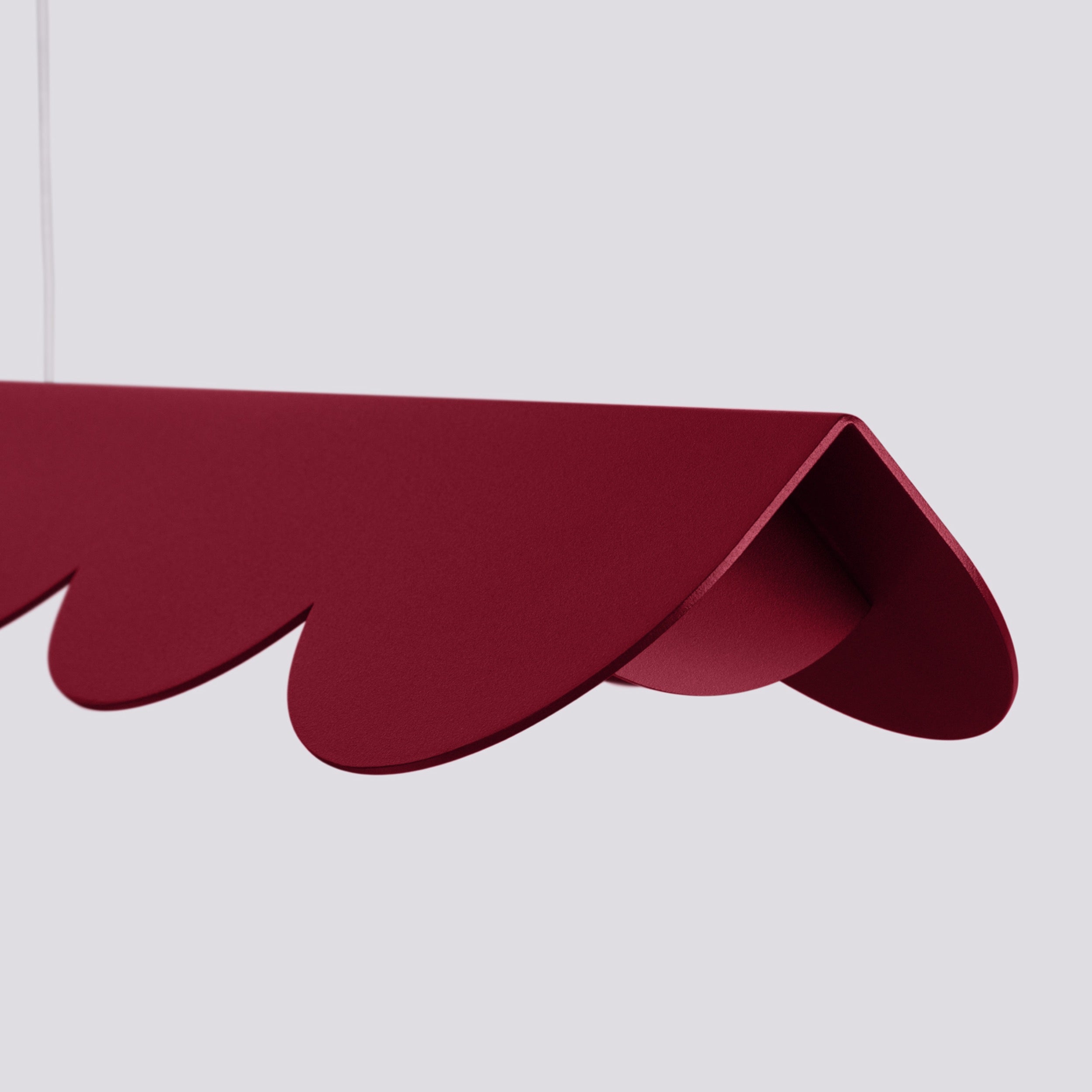 Lampa wisząca Biscuit burgund LED barwa ciepła