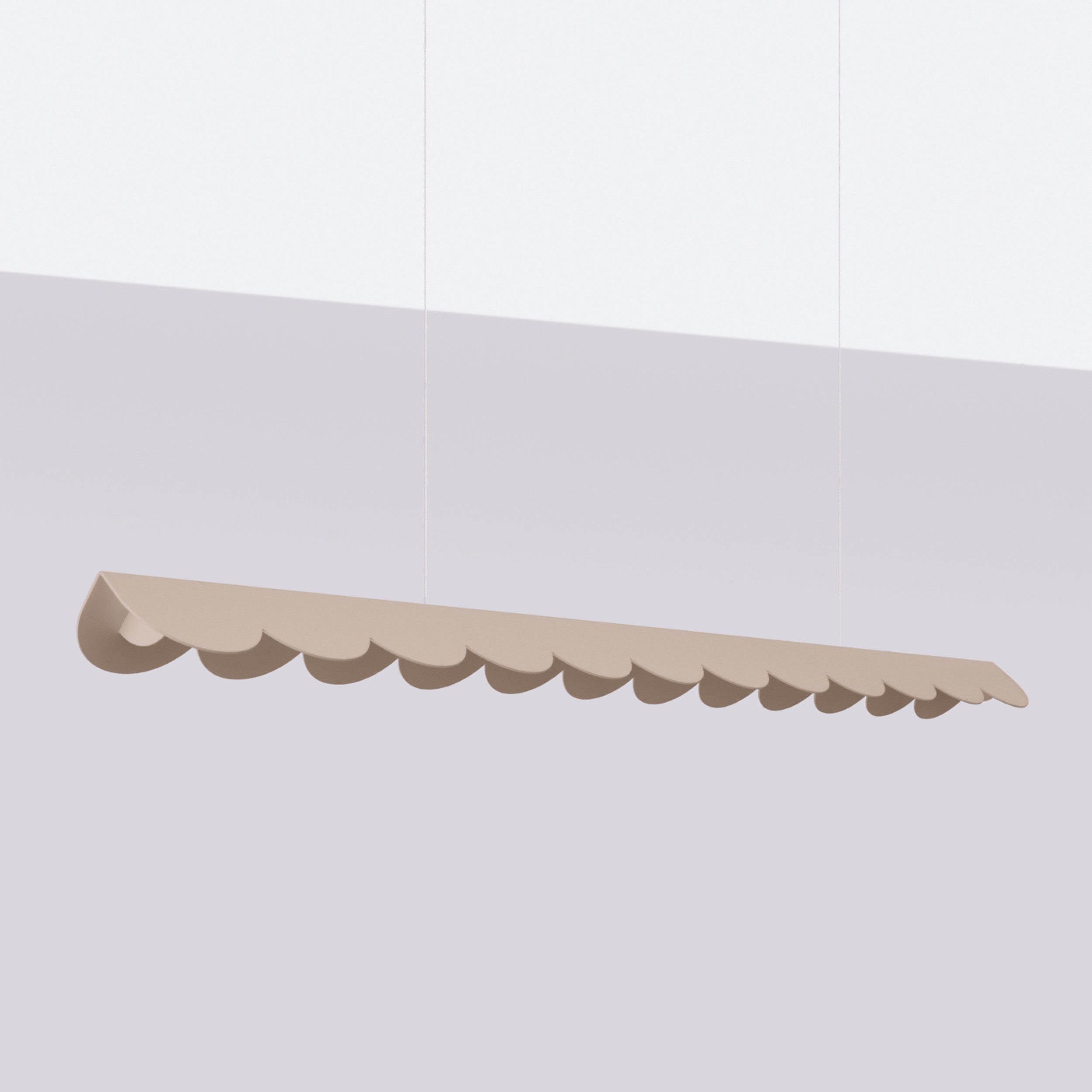 Lampa wisząca Biscuit taupe LED barwa ciepła