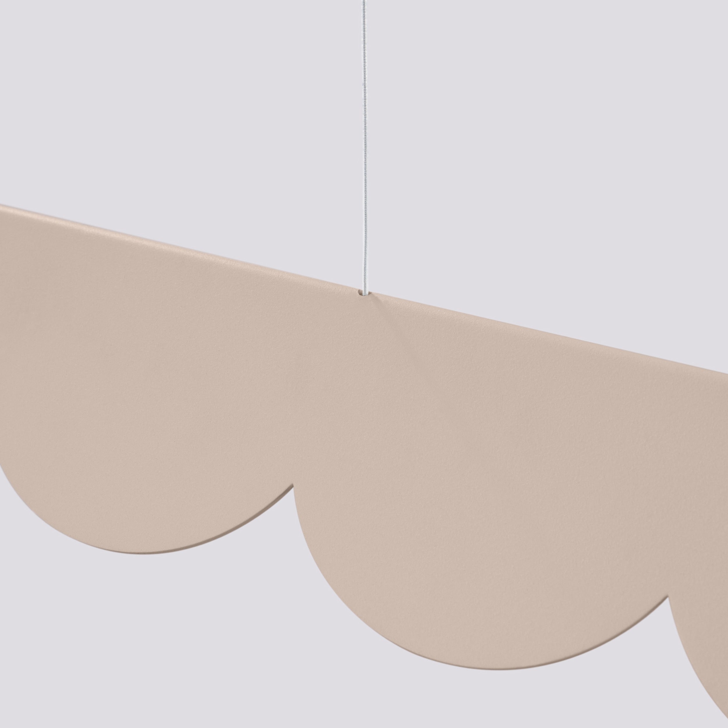 Lampa wisząca Biscuit taupe LED barwa ciepła