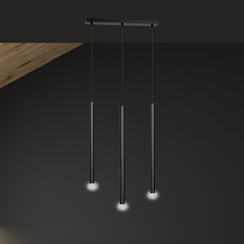 Lampa wisząca Corinaldo czarna x3