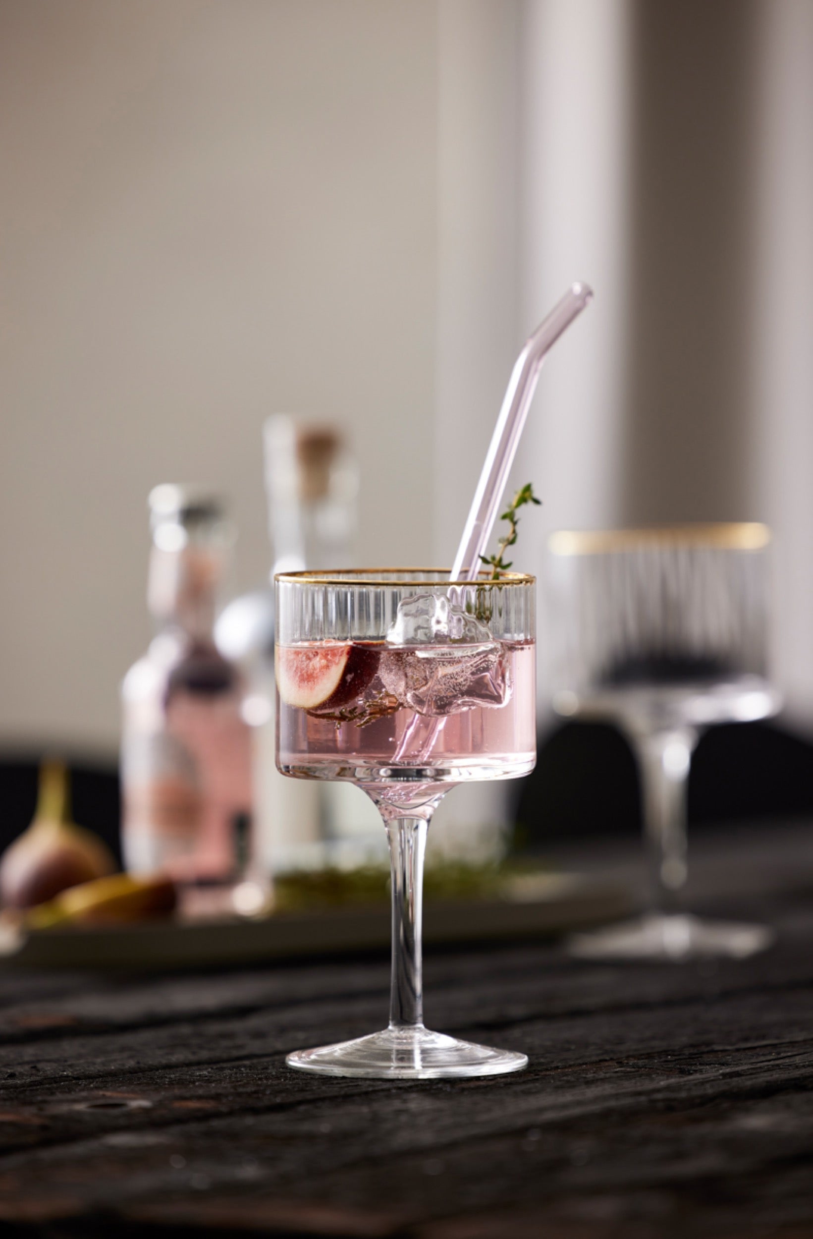 Zestaw 4 kieliszków do ginu Palermo 320 ml złote