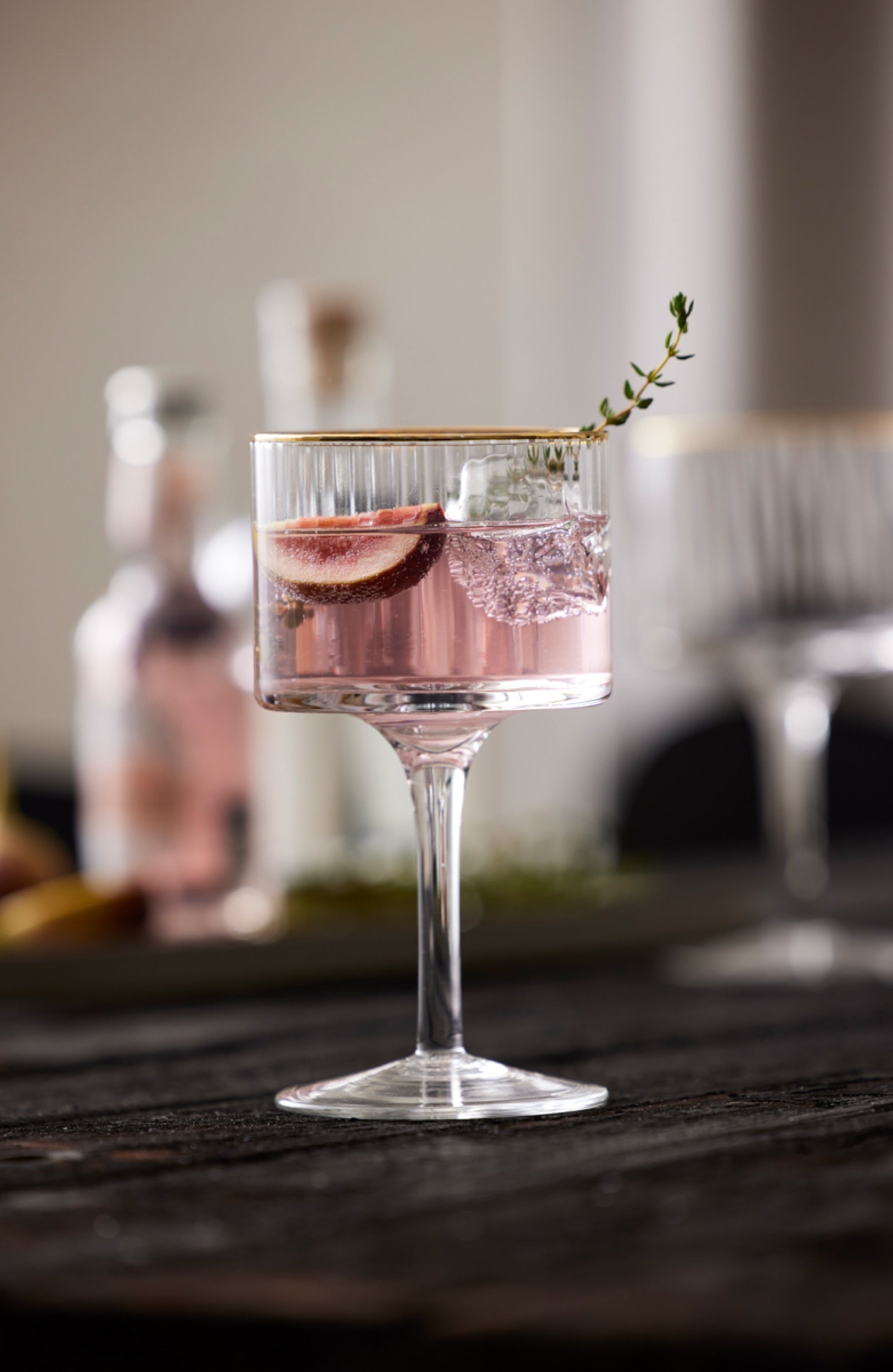 Zestaw 4 kieliszków do ginu Palermo 320 ml złote