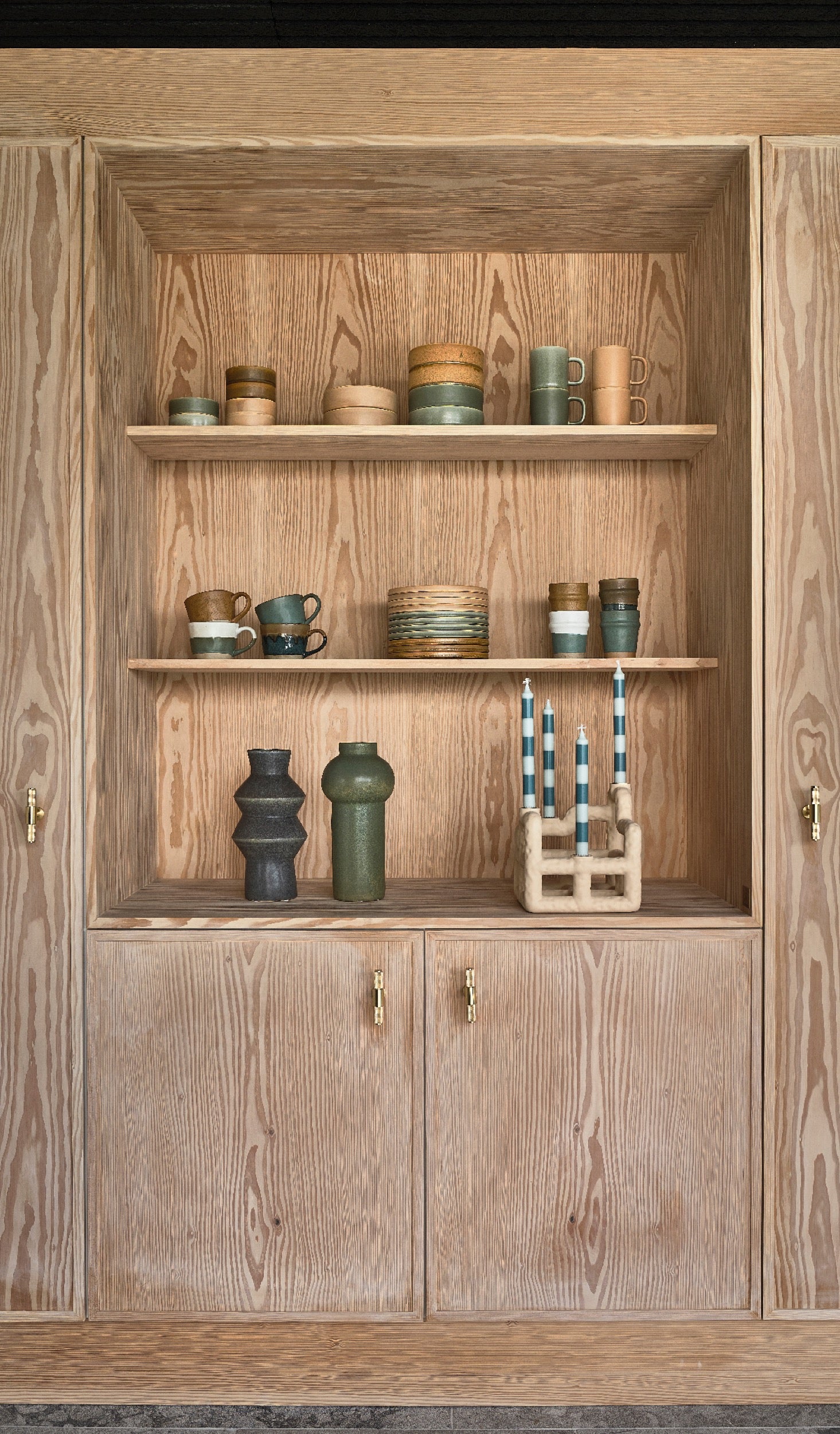 Zestaw 2 talerzy porcelanowych Fjord 21 cm kremowe