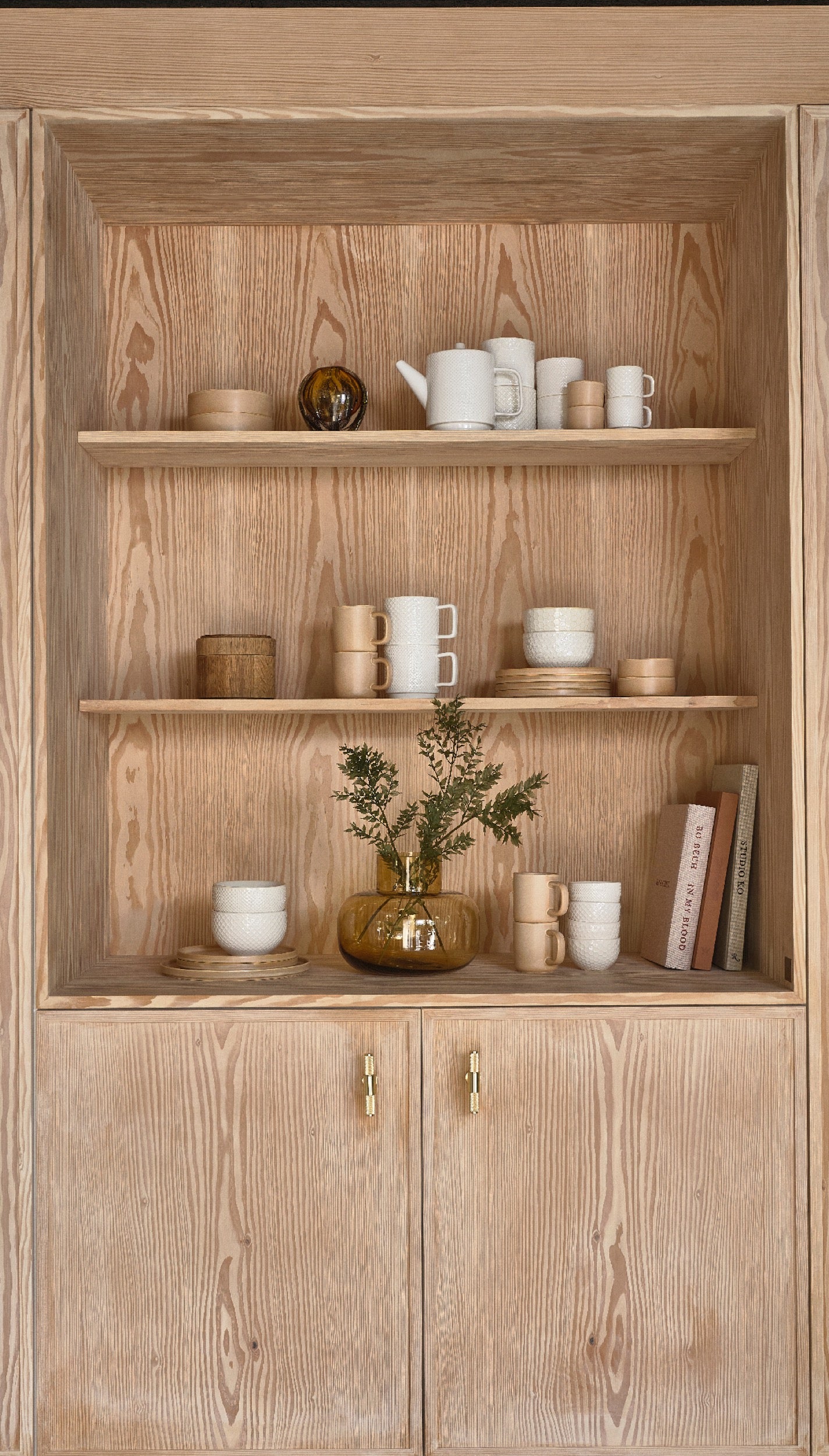 Zestaw 2 talerzy porcelanowych Fjord 21 cm kremowe