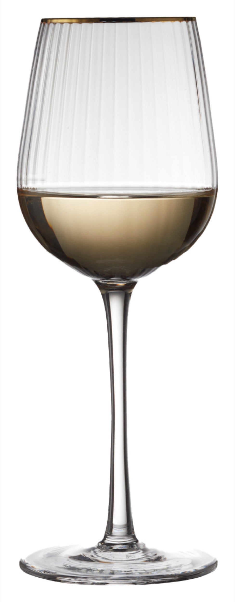 Zestaw 4 kieliszków do białego wina Palermo 300 ml złote