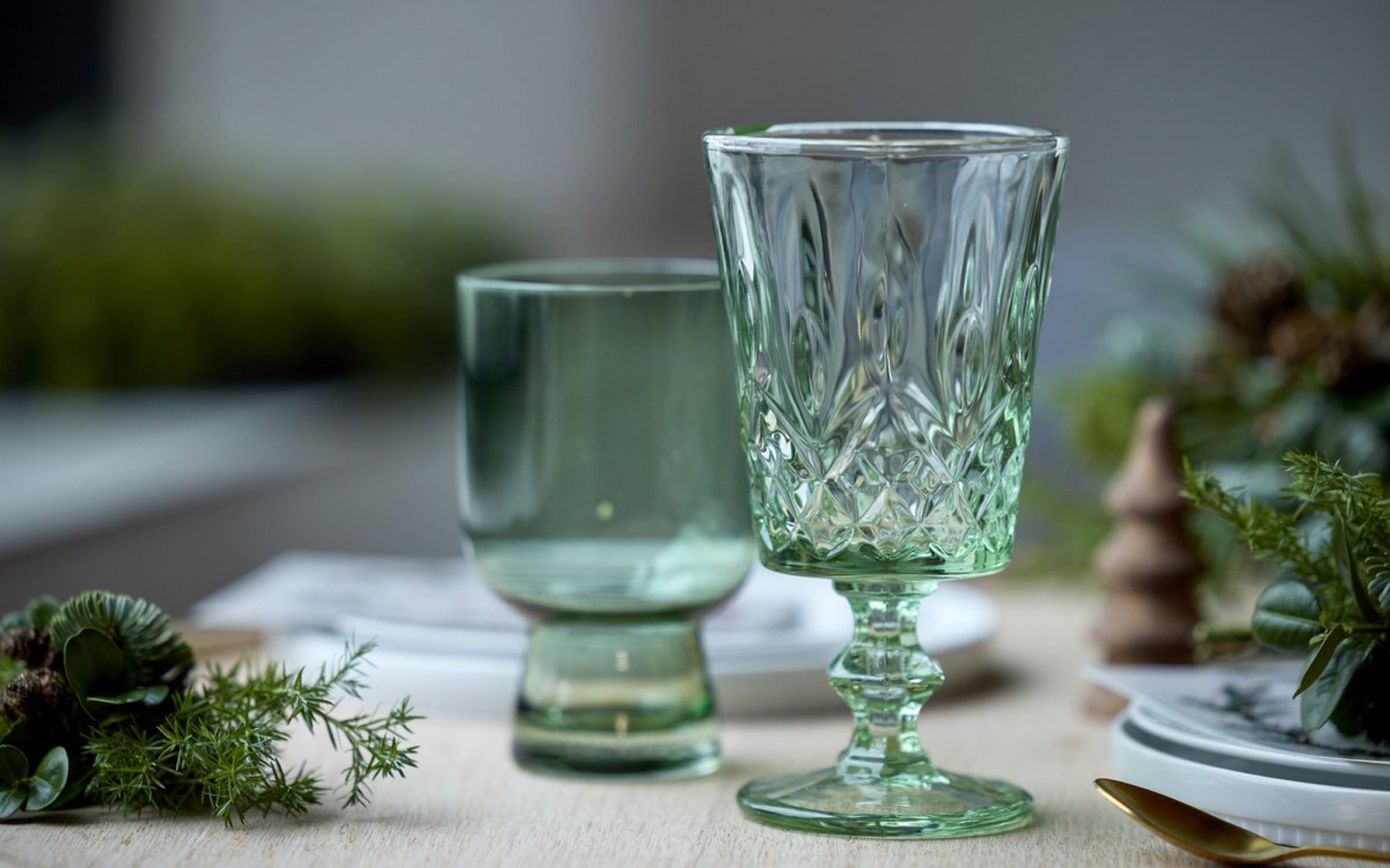 Zestaw 4 kieliszków do wina Sorrento 290 ml zielone