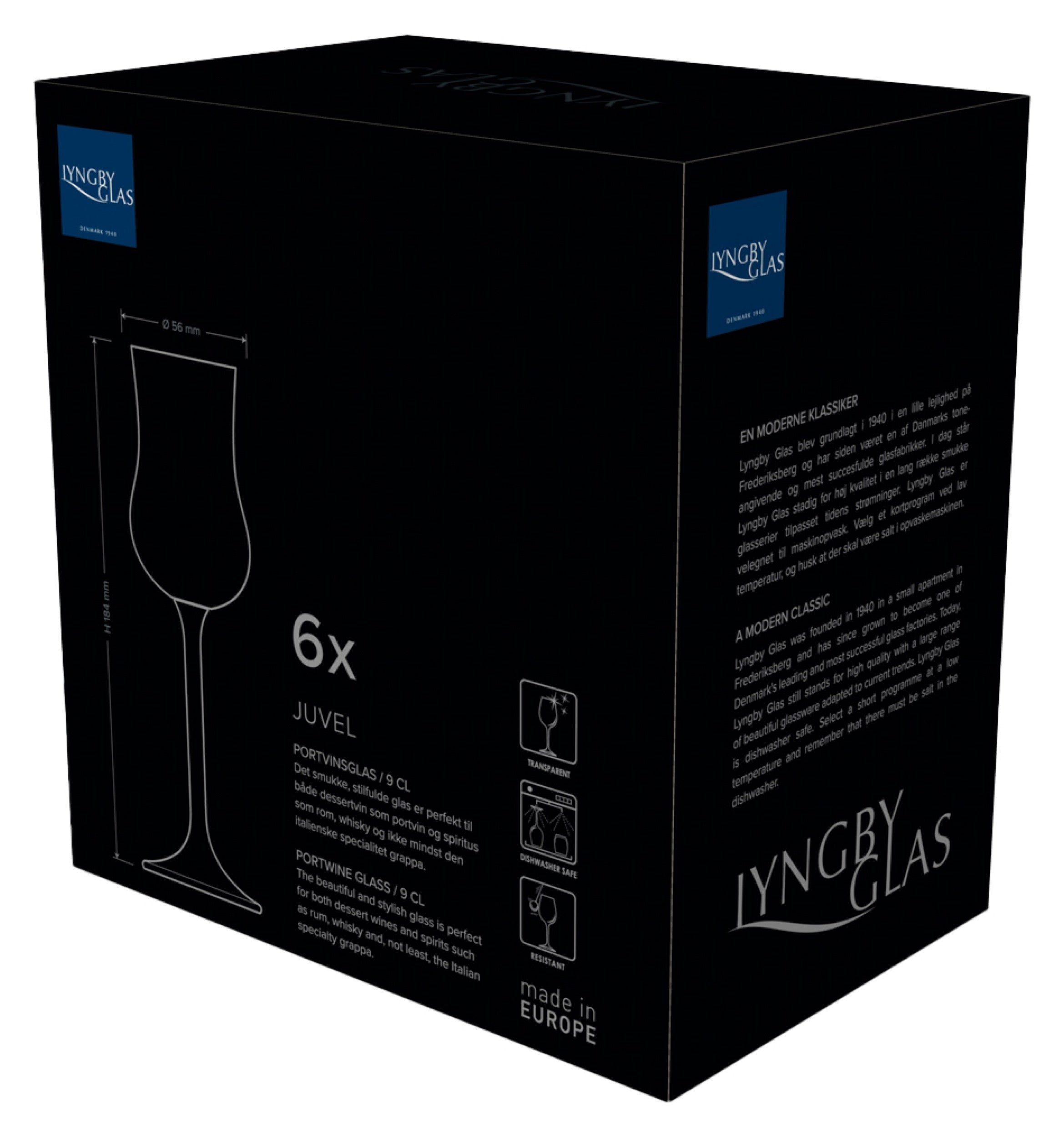 Zestaw 6 kieliszków do wina deserowego Juvel 90 ml