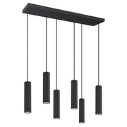Lampa wisząca Smart Ivar 6L czarna LED barwa ciepła