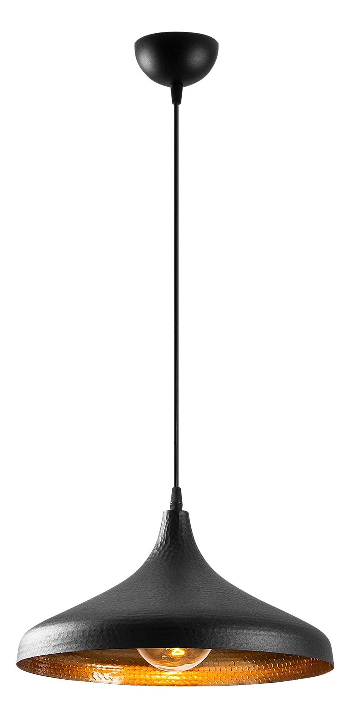Lampa wisząca Haliness średnica 36 cm czarna