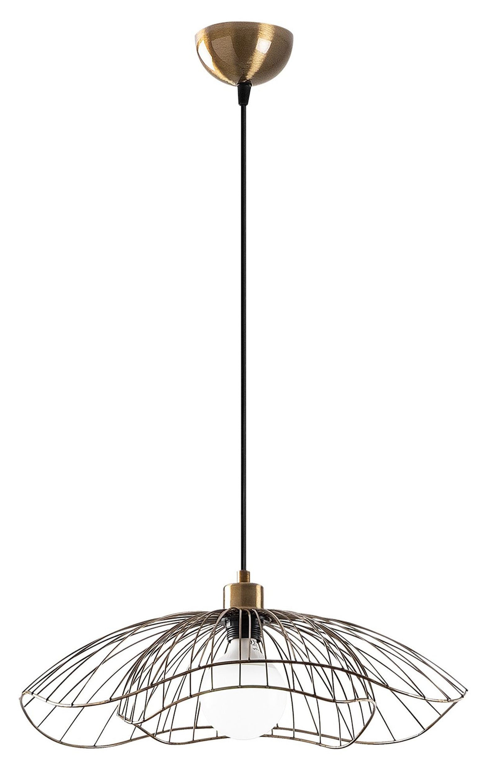 Lampa wisząca Bleriss średnica 50 cm złota