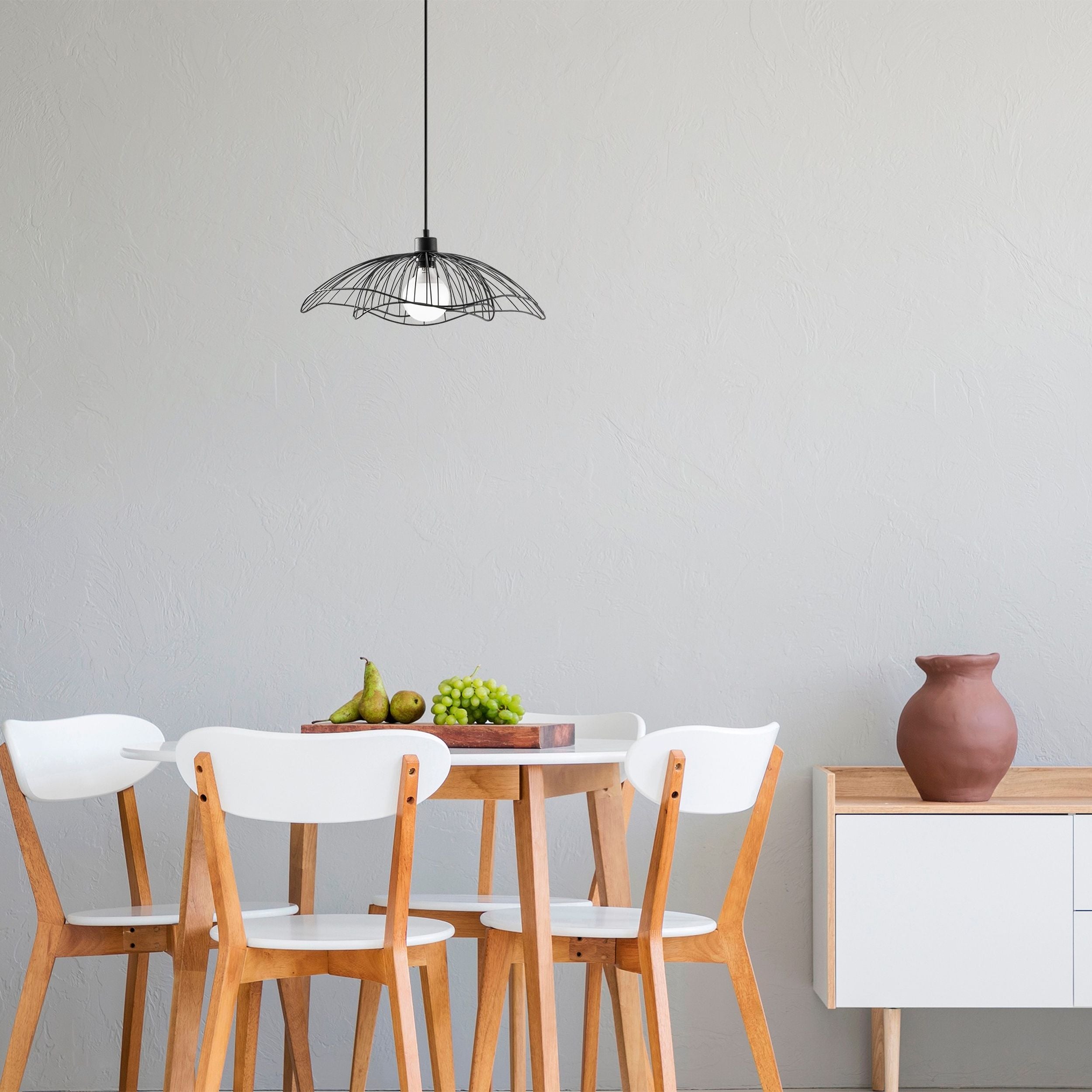 Lampa wisząca Bleriss średnica 50 cm czarna