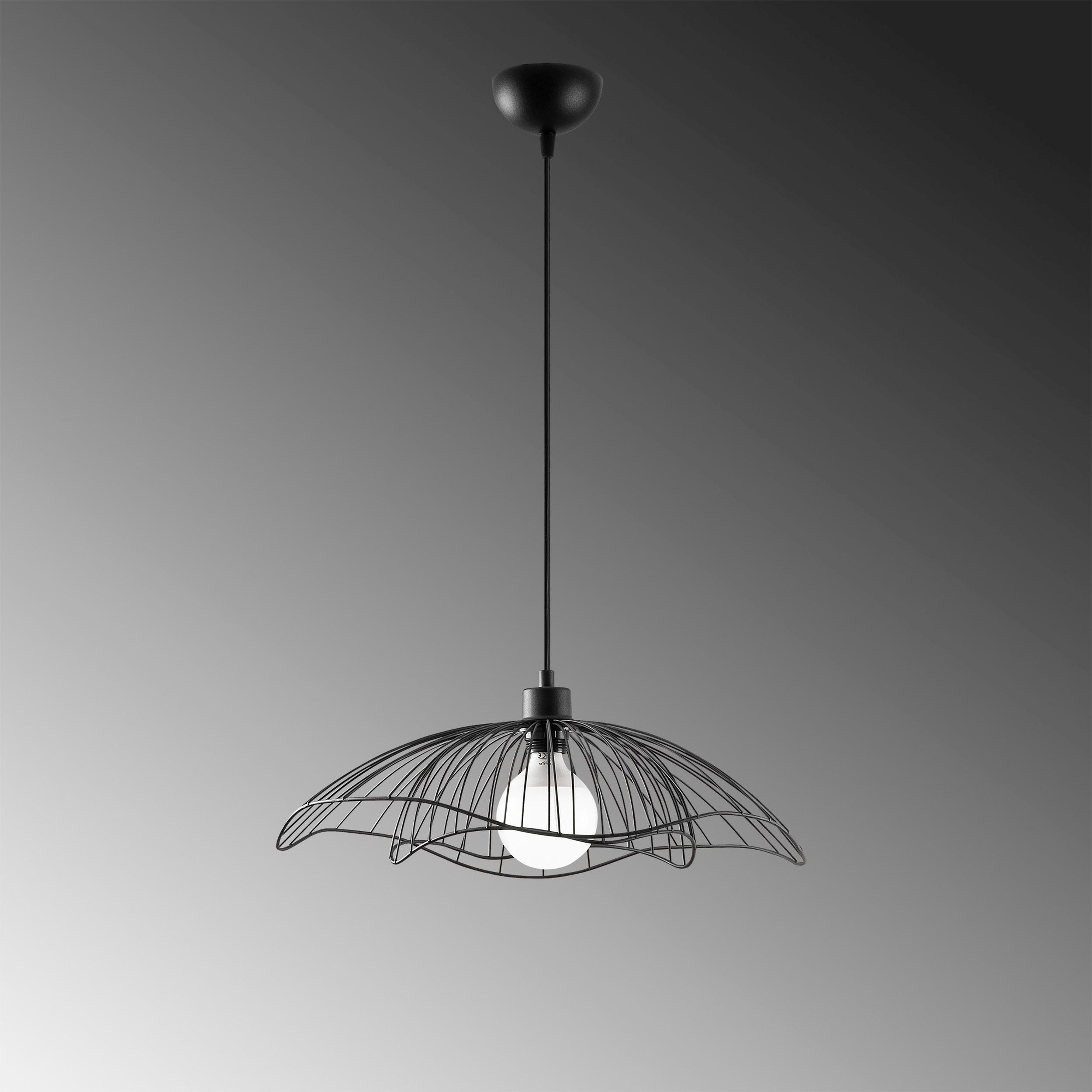 Lampa wisząca Bleriss średnica 50 cm czarna