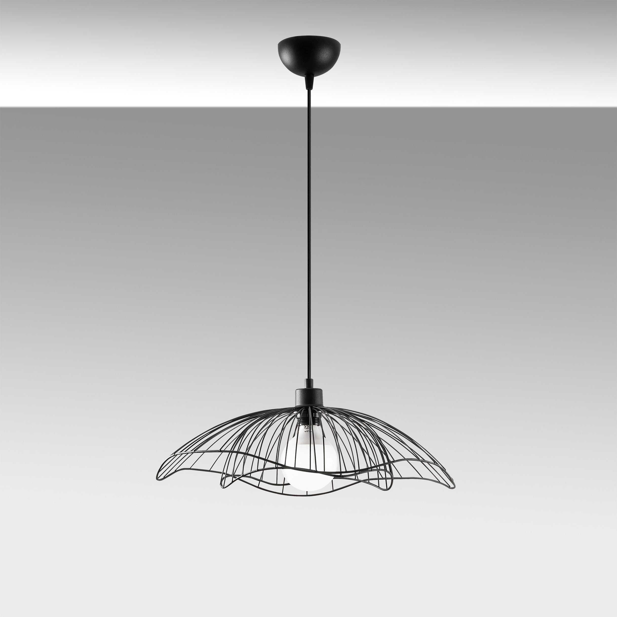 Lampa wisząca Bleriss średnica 50 cm czarna