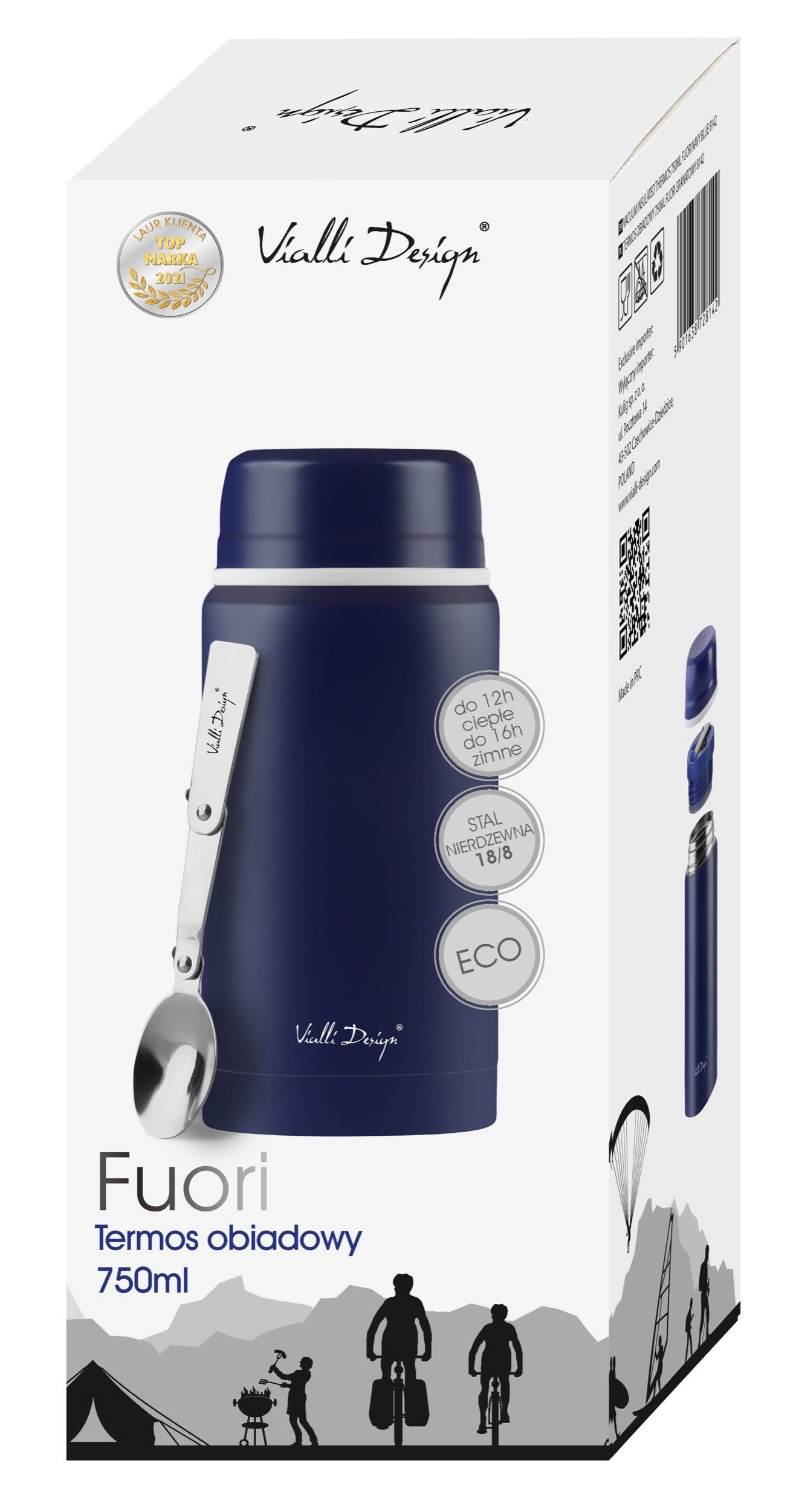 Termos obiadowy Fuori 750 ml granatowy