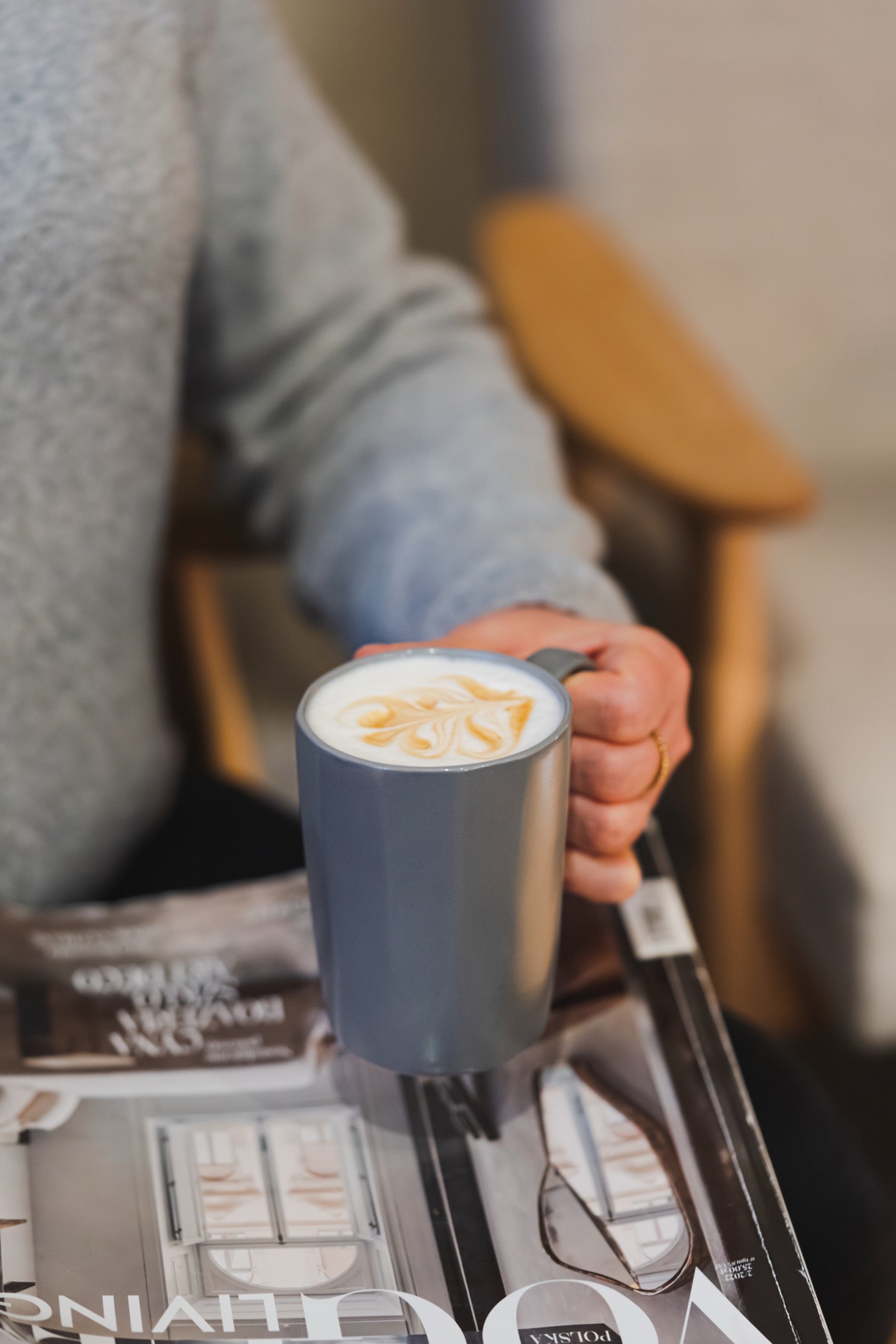 Zestaw 2 kubków Fuori 250 ml ceramiczne szare